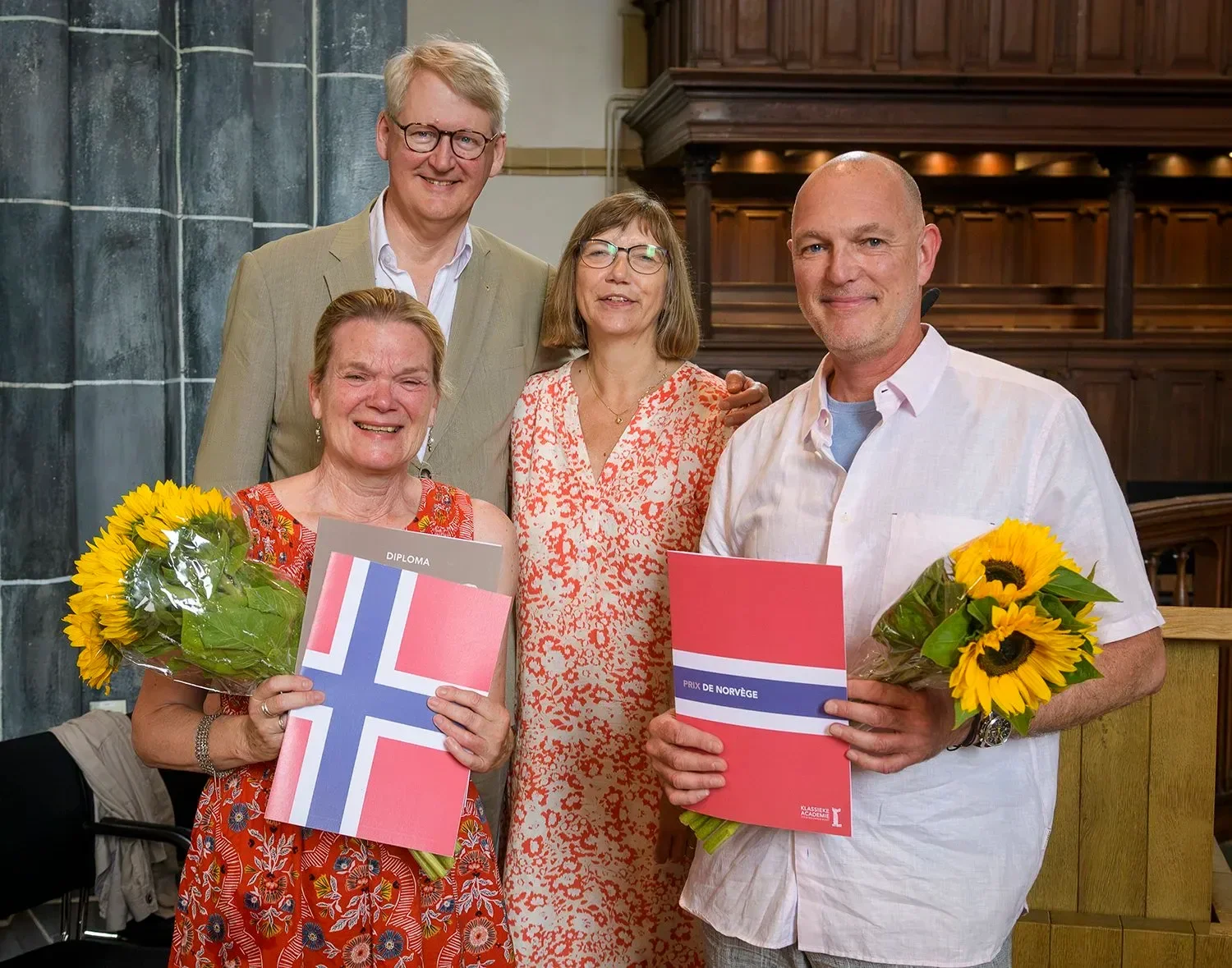 klassieke academie een groepsfoto van de winnaars van de prix de norvege 2026