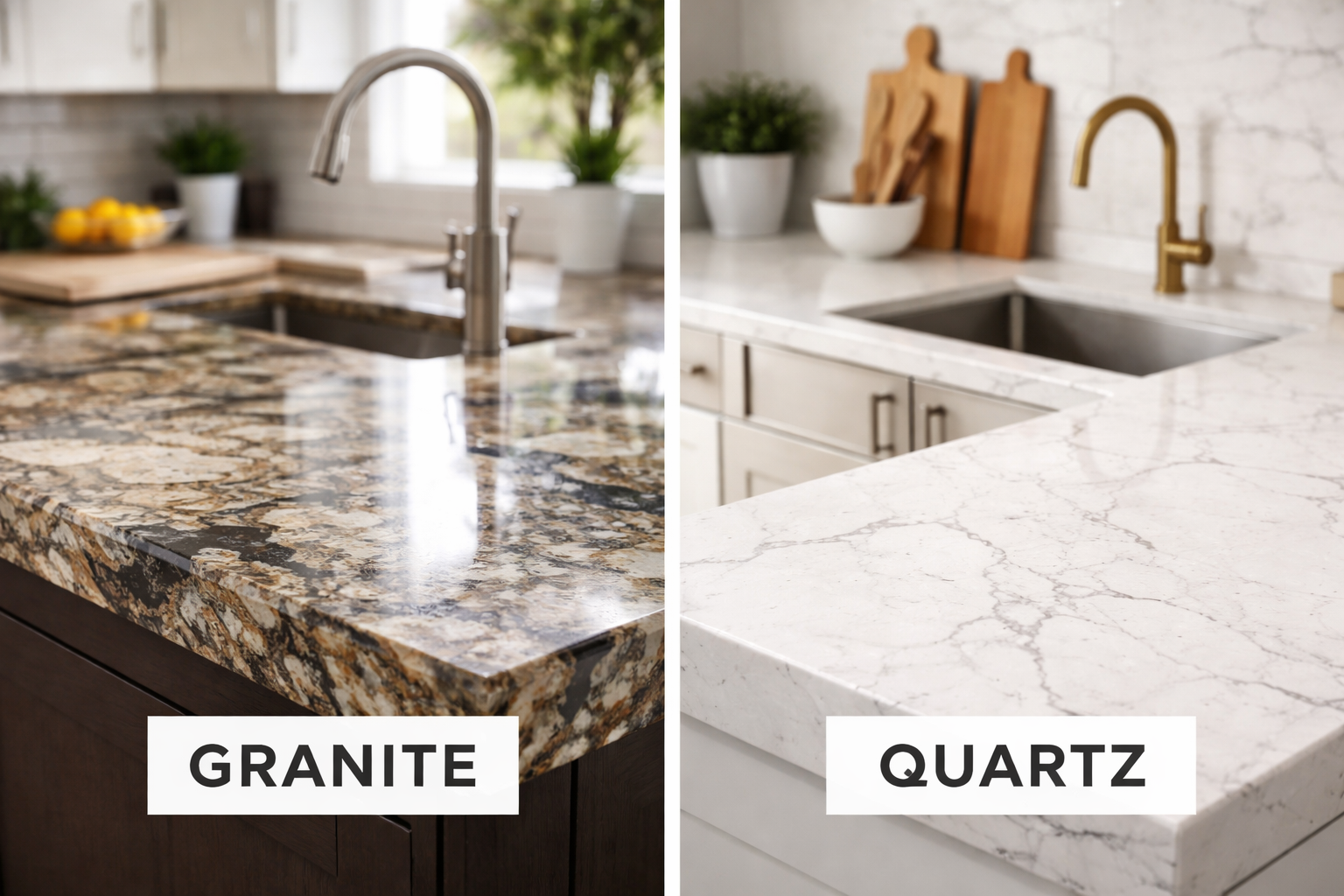 Granite vs Quartz Countertops: Which One Is Right for Your Kitchen?