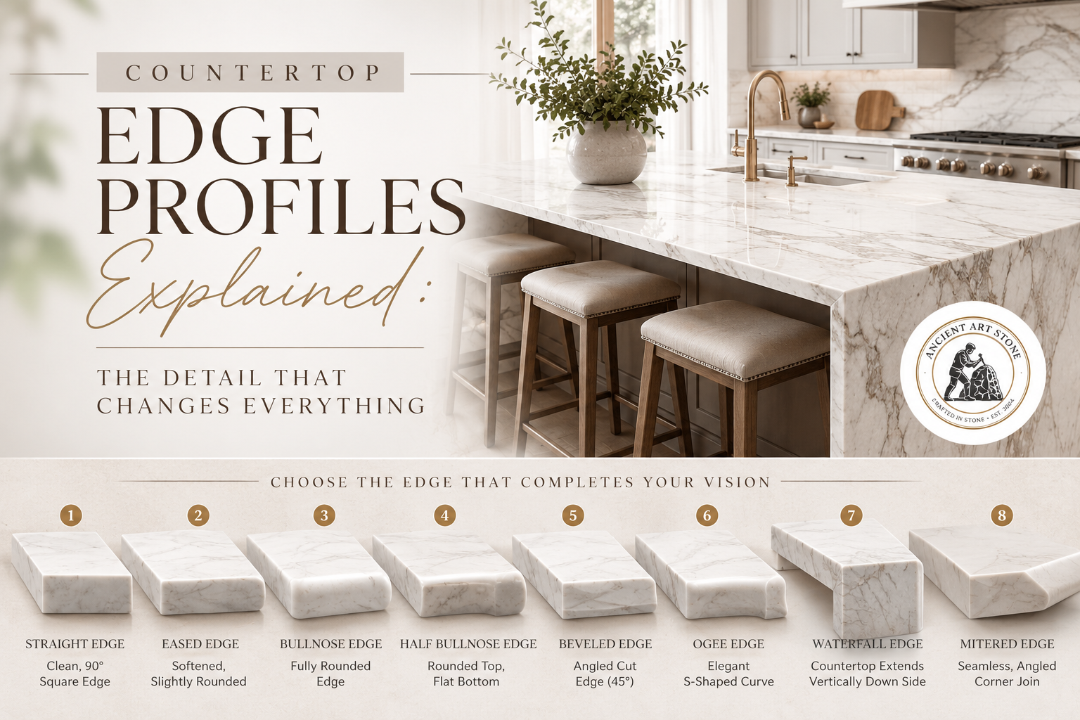 Countertop Edge Profiles Explained: The Detail That Changes Everything