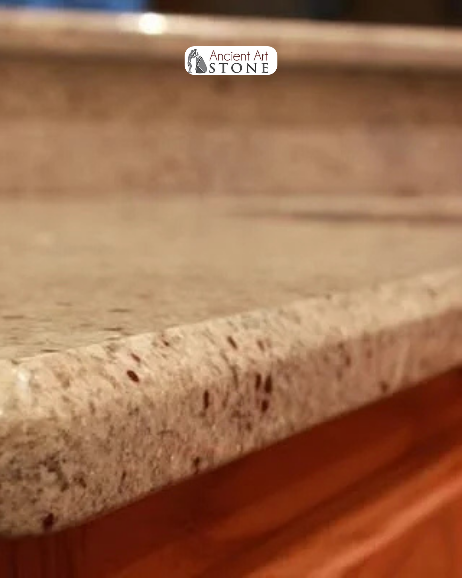 The 1/2 bevel edge has a more noticeable angled cut, creating a sharper and more dramatic line along the countertop. It adds a touch of style while still maintaining a clean design.