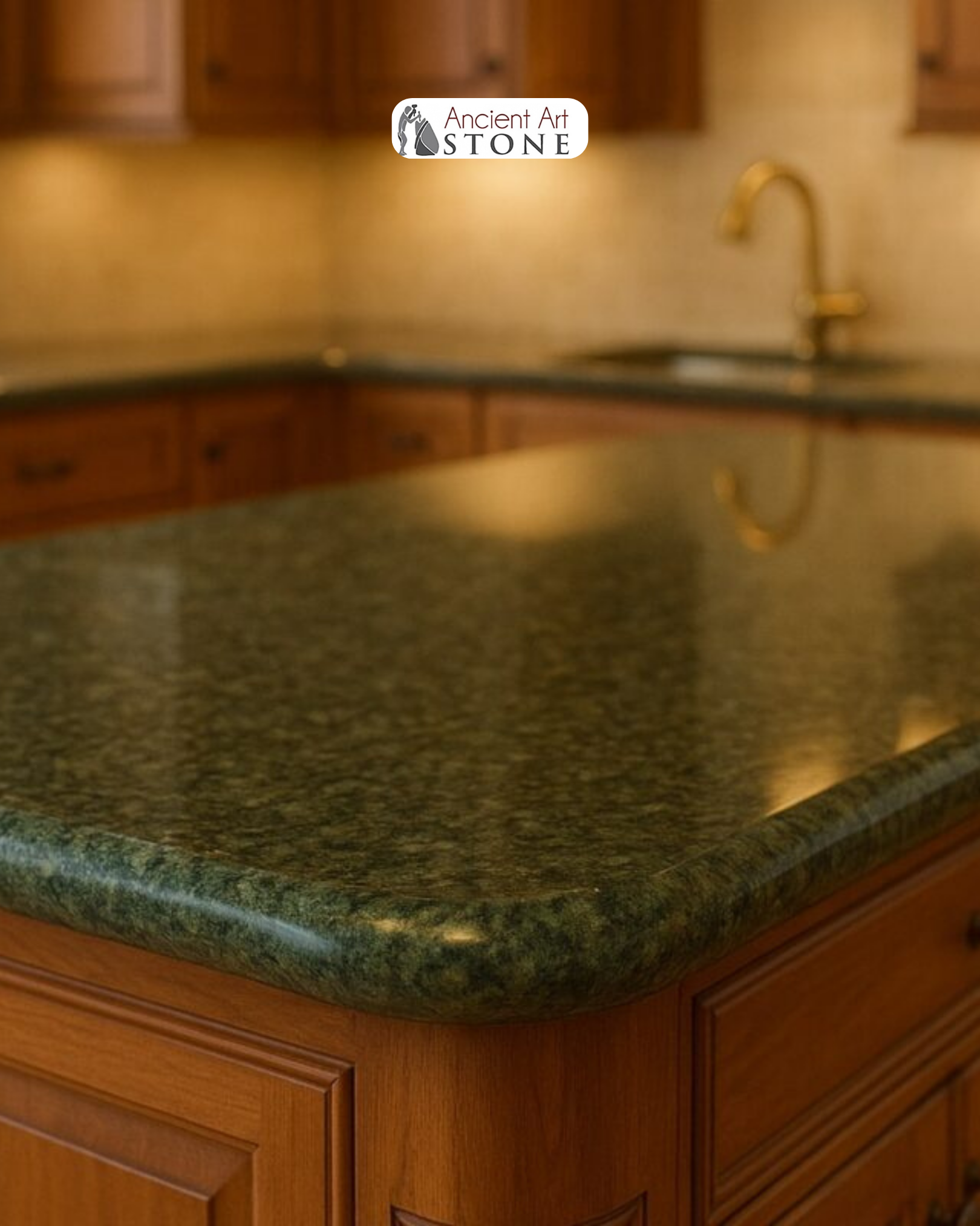 The full bullnose edge features a fully rounded edge from top to bottom. This profile creates a soft and classic look and is often chosen for traditional kitchens or family homes because of its smooth, safe edges.