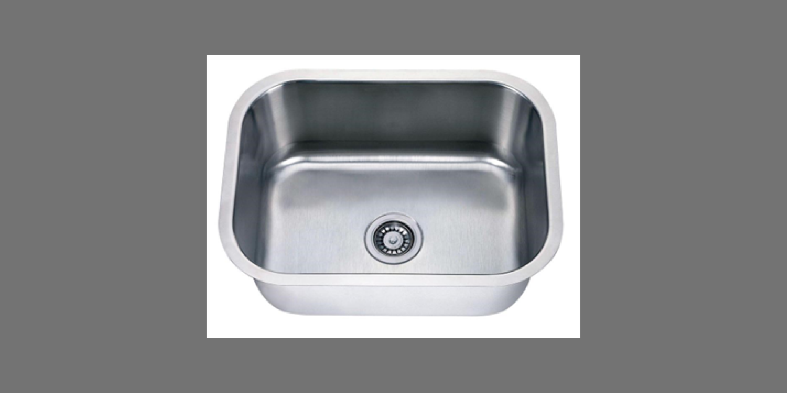 Crescent stainless steel 23 x 18 single bowl