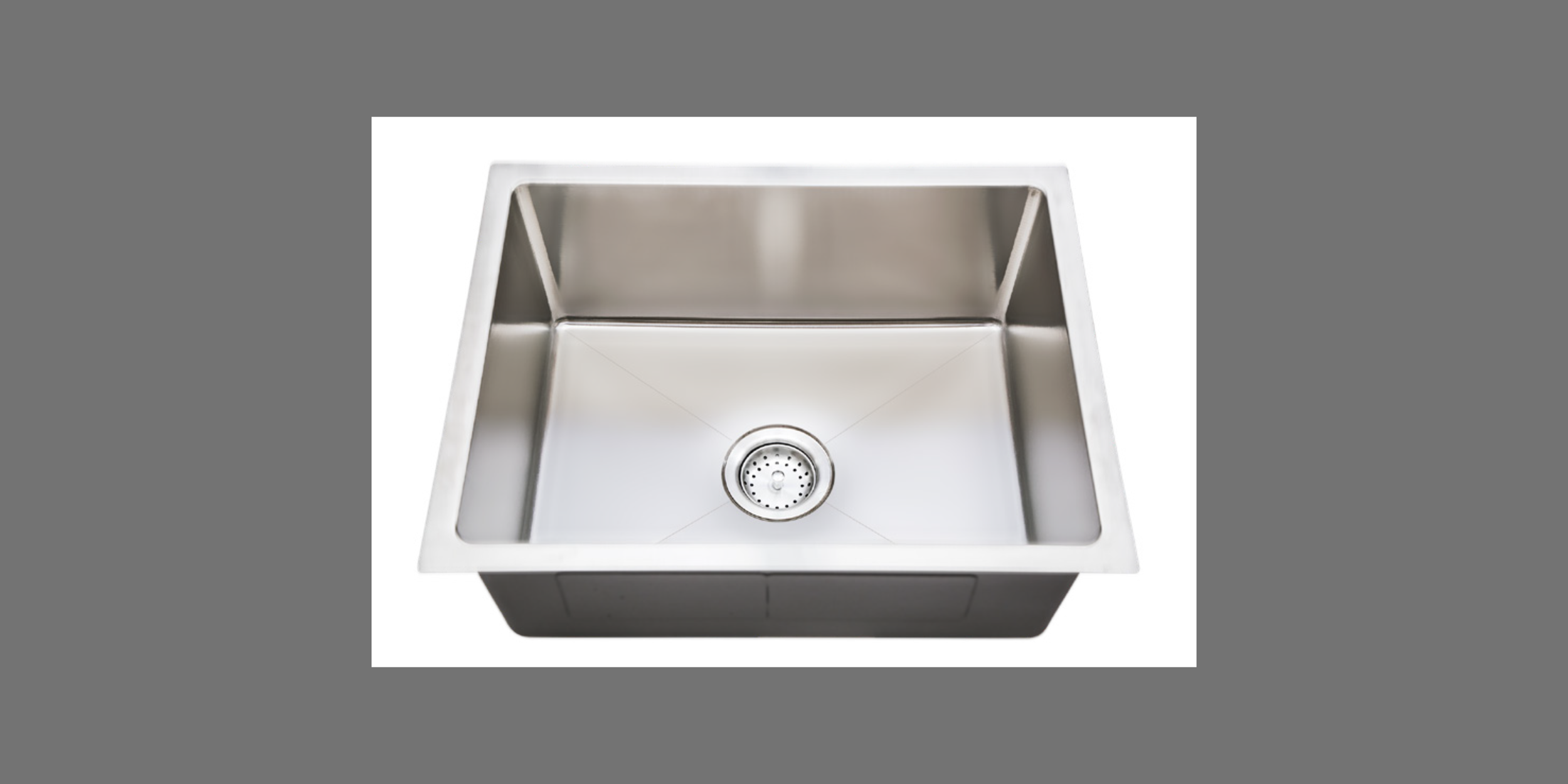 R15 Stainless steel 23 x 18 single bowl