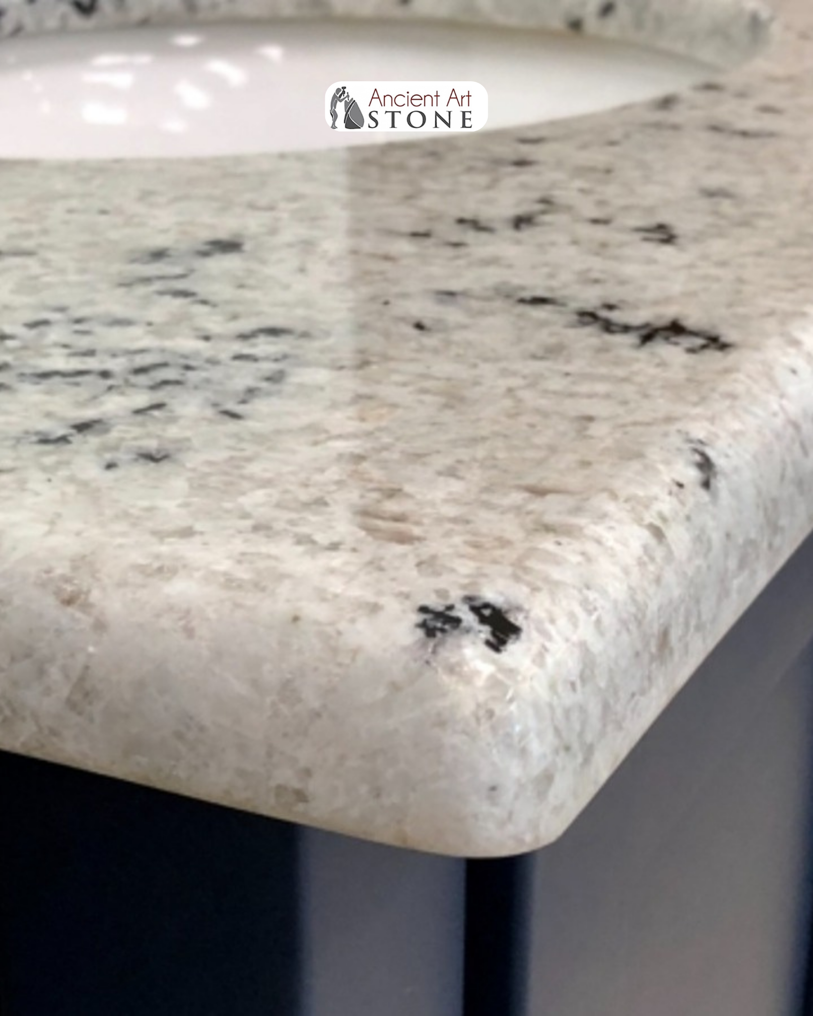 The 1/2 bullnose edge has a rounded top edge with a flat bottom. This creates a softer look than straight edges while still maintaining a clean and modern profile.