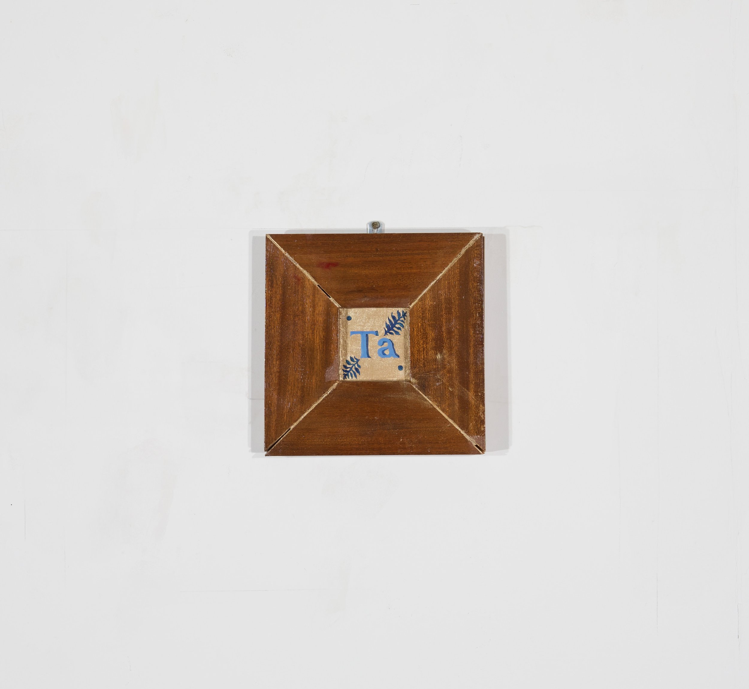 Ta  24 x 24cm  Oils, acrylic and gloss on sapele