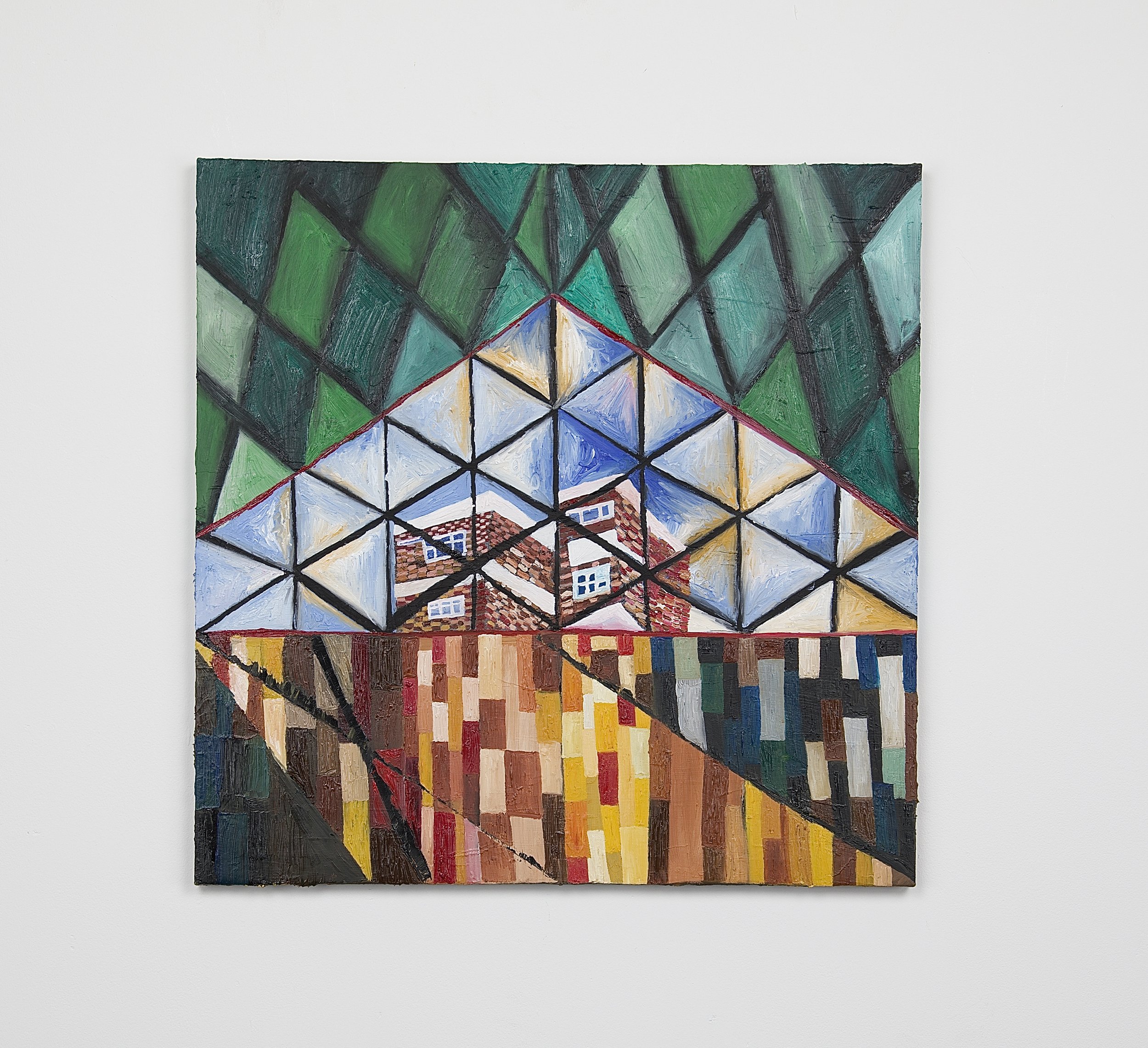 Anglia House  62 x 62cm  Oils on canvas