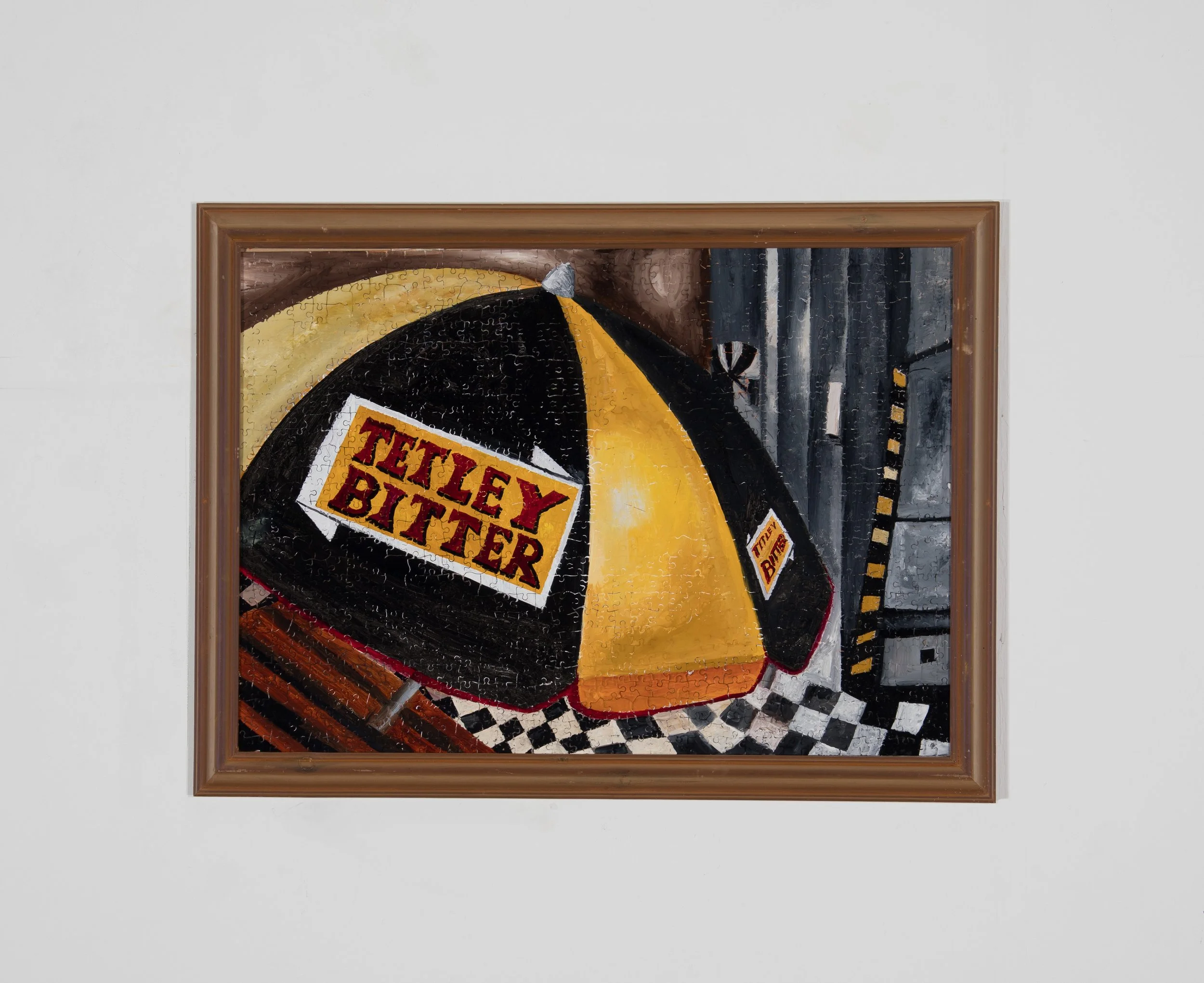 Brolly  48 x 68cm  Oils on jigsaw