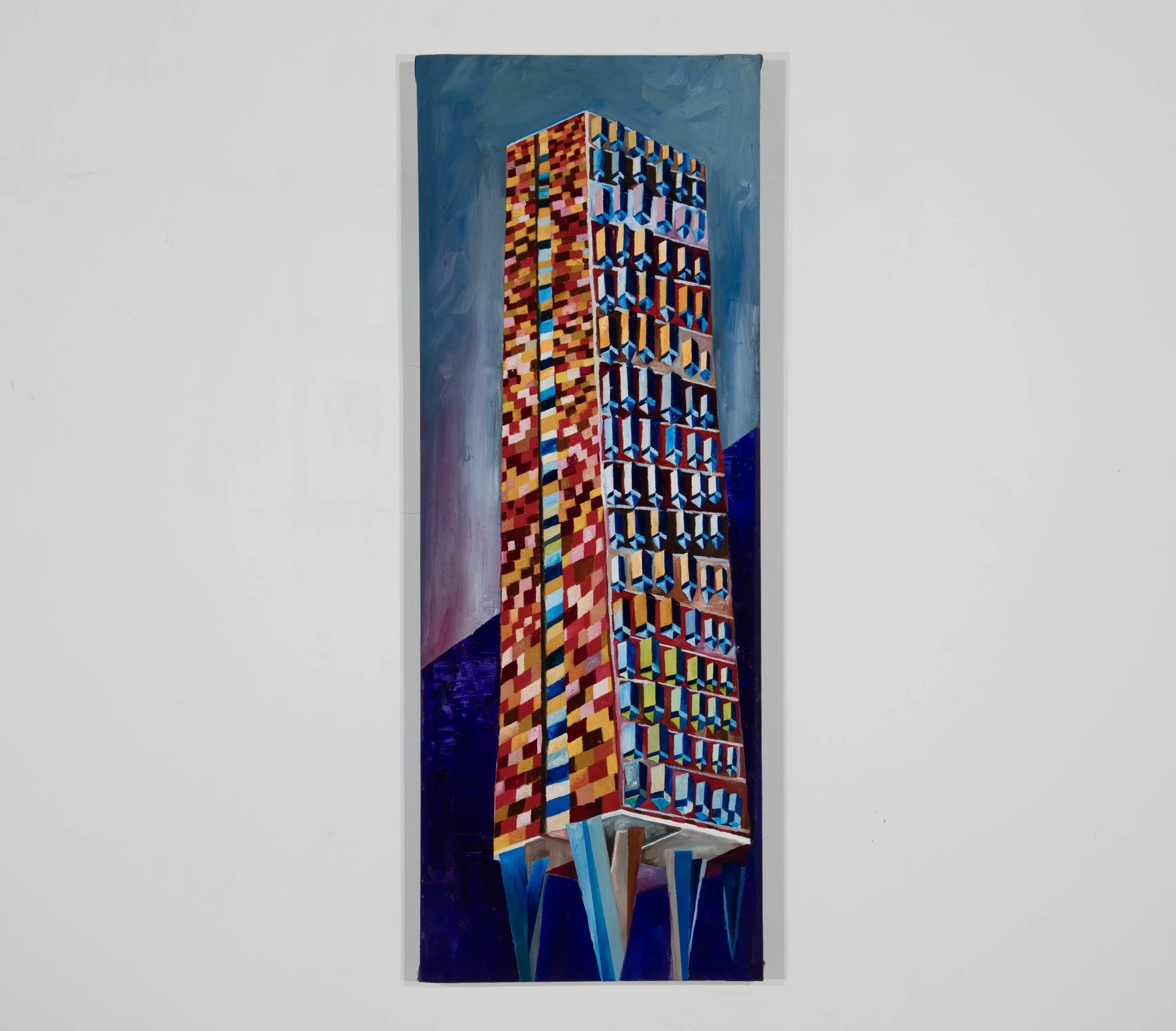 Brooke House 110 x 40cm  Oils on canvas