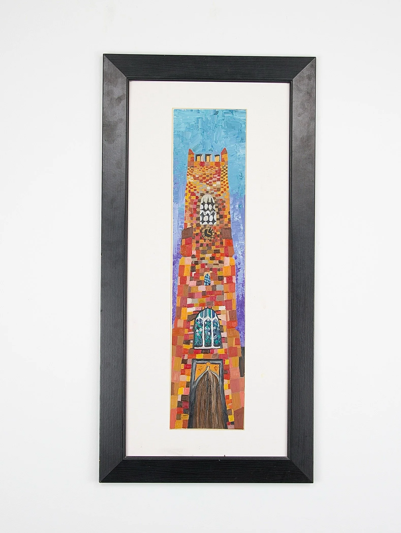 St Dunstans  76 x 22cm  Oils on card