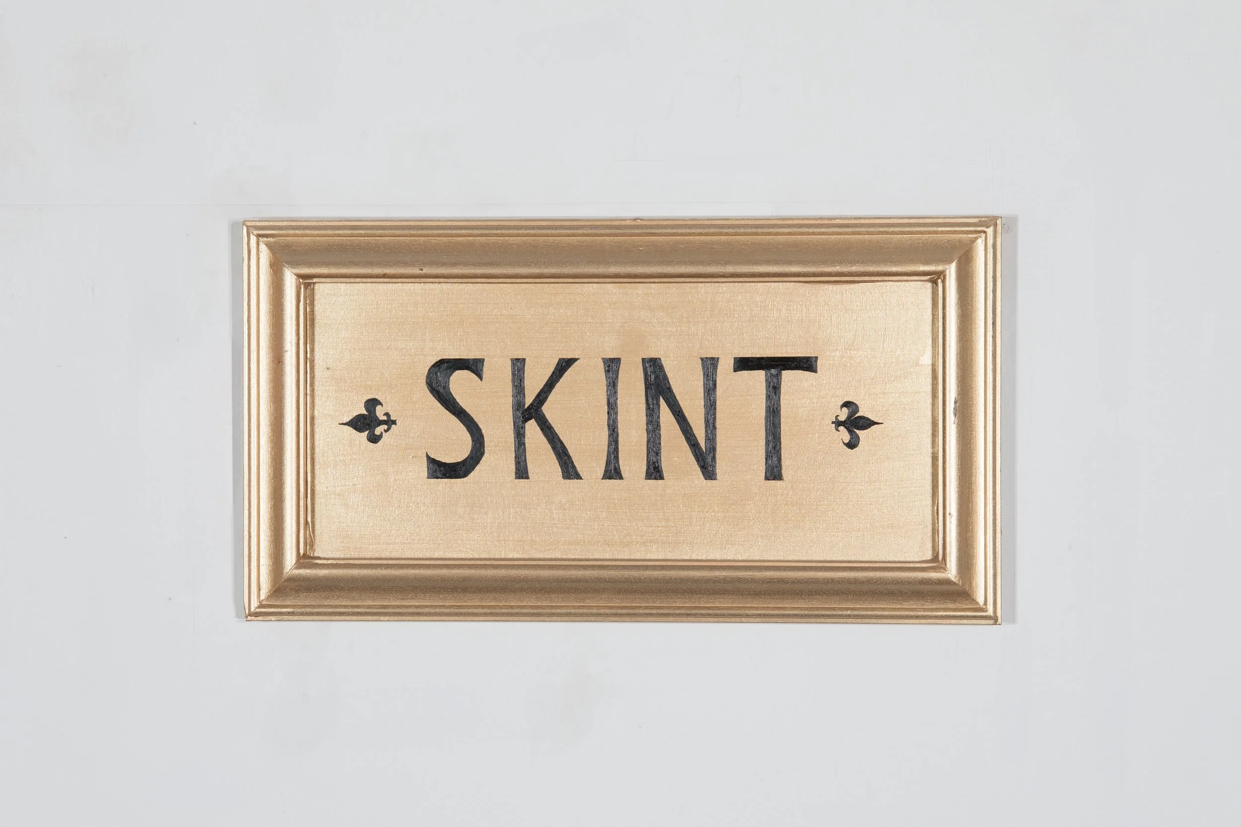 Skint  32 x 60cm  Oils, acrylic and gloss on wood