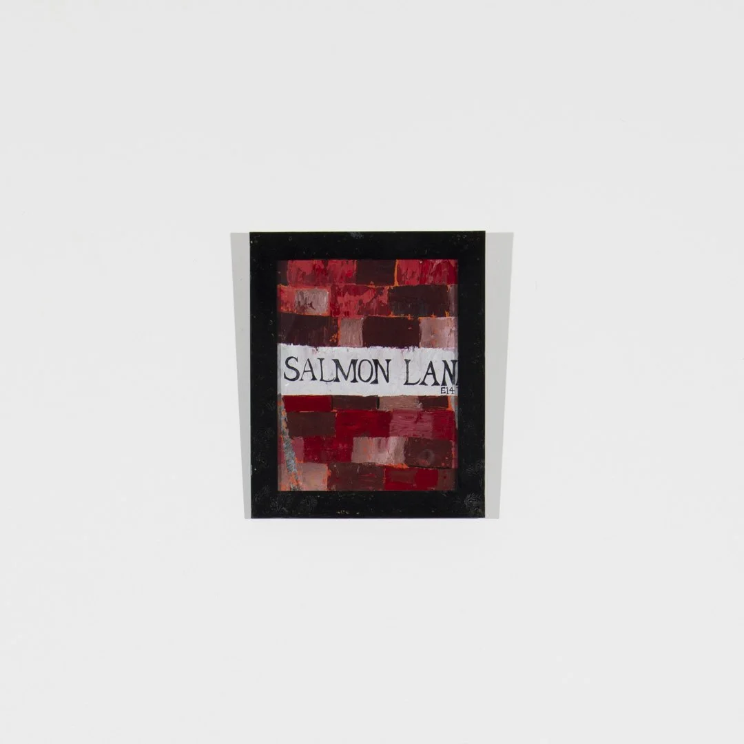 Salmon Lan 38 x 24cm Oils on card