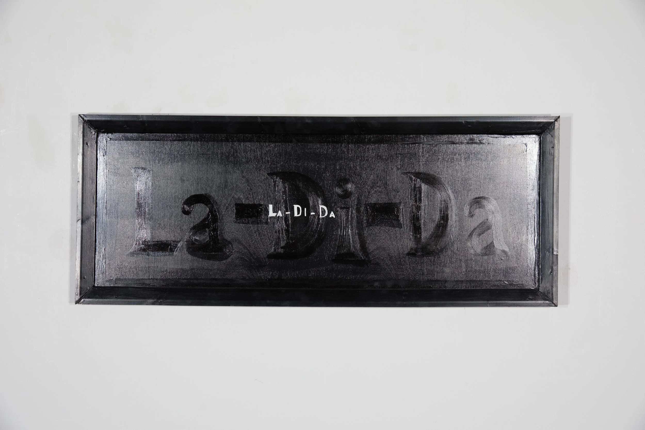 La-Di-Da  Shine  40 x 122cm  Oils and gloss on sapele