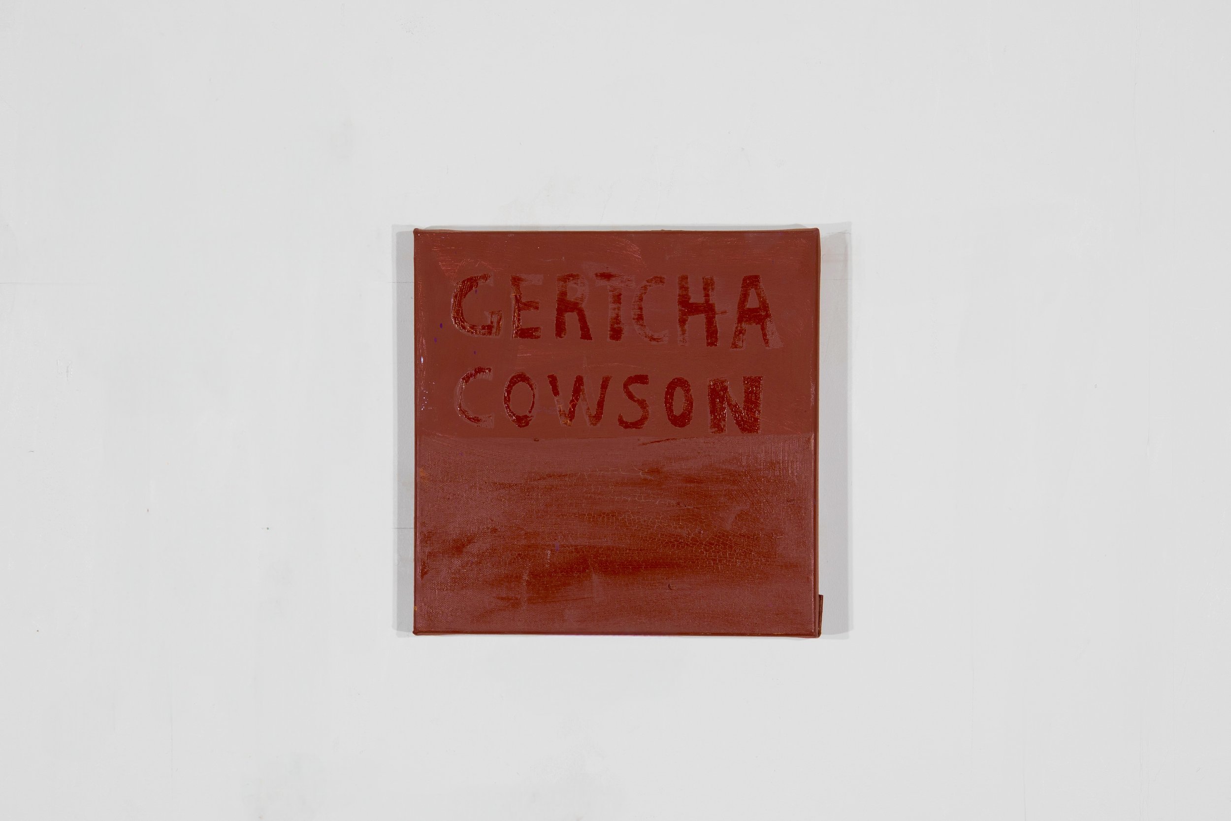 Gertcha  40 x 40cm Oils and acrylic on canvas