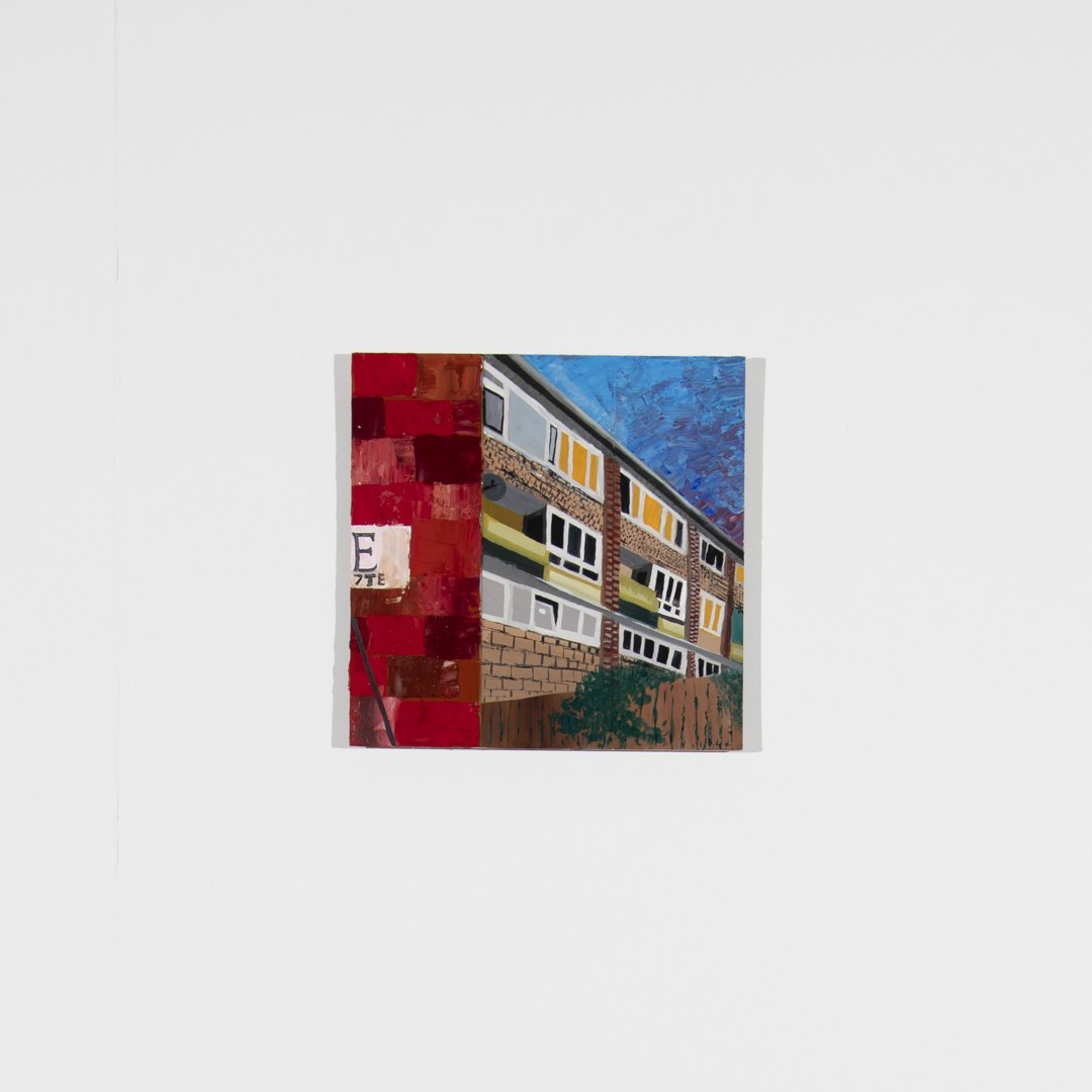 E  40 x 40cm Oils on wood