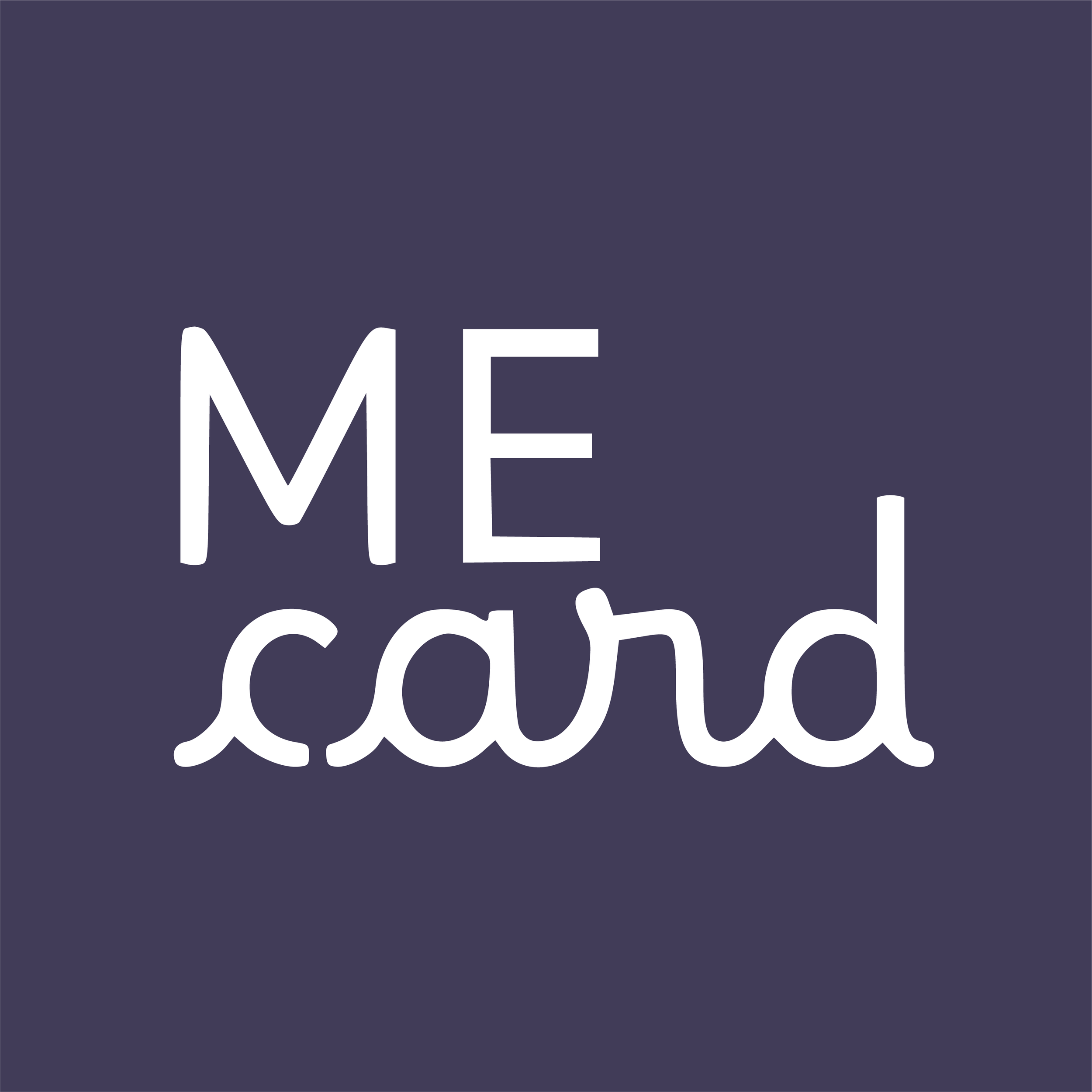 Purple ME card logo