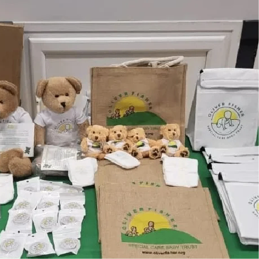 The Oliver Fisher Special Care Baby Trust charity merchandise including baby gifts and charity items