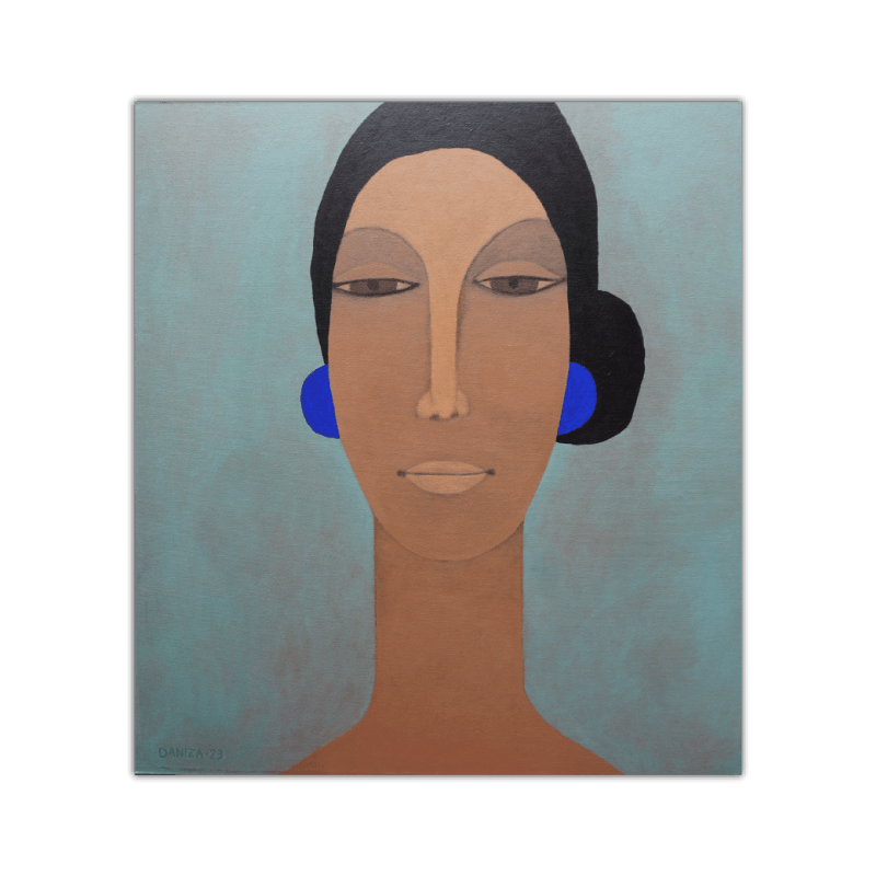 MUJER DE MIRADA PENSATIVA