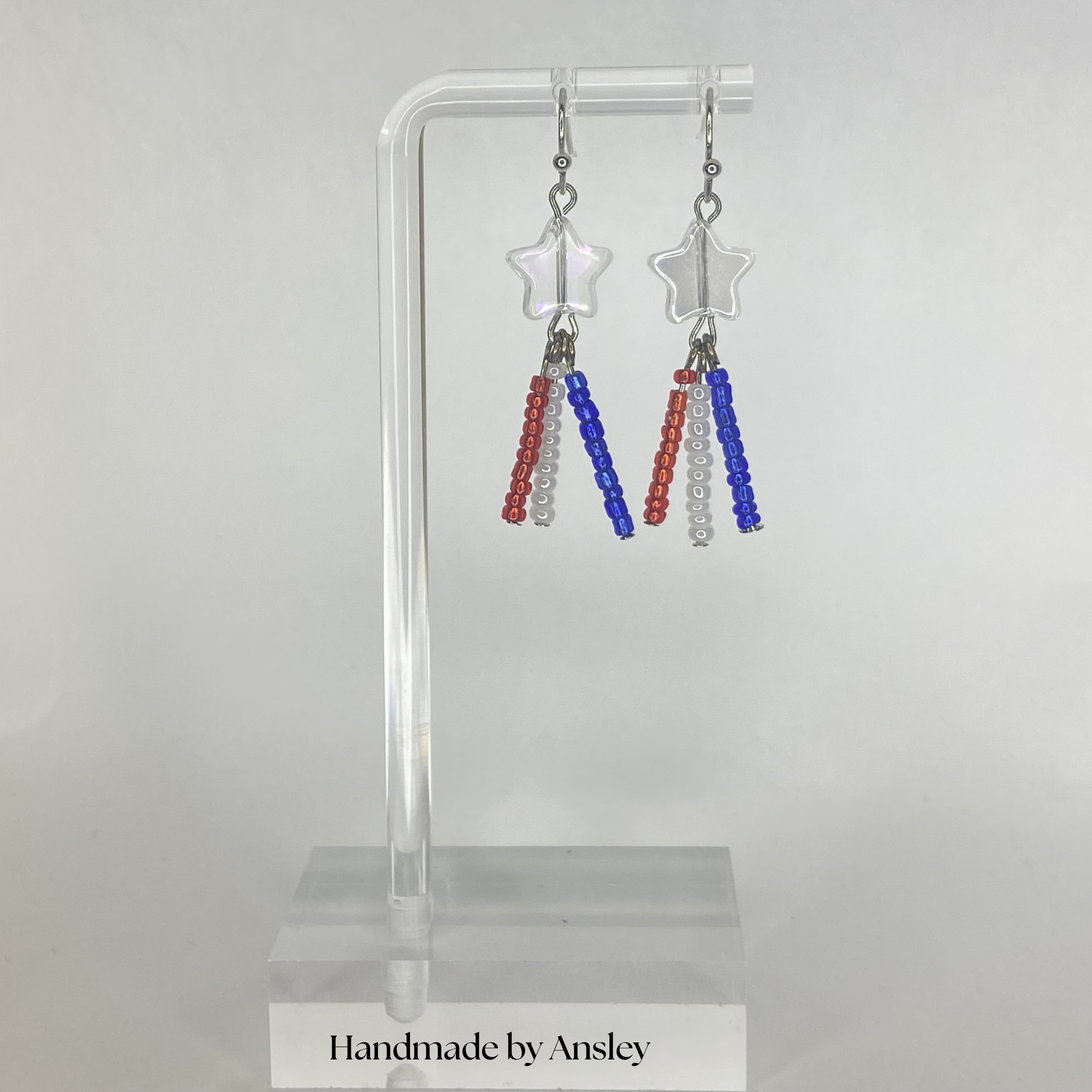 Starburst Patriotic Earrings