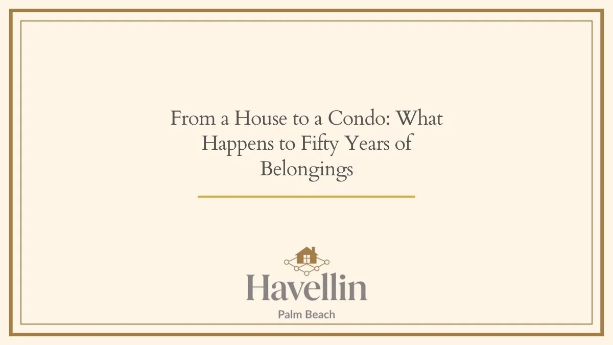 From a House to a Condo: What Happens to Fifty Years of Belongings