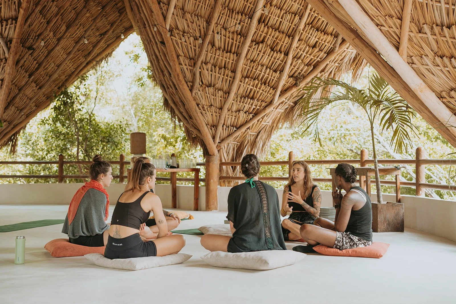 Rituel du Kambo avec Victoria lors d'une retraite de breathwork au Mexique