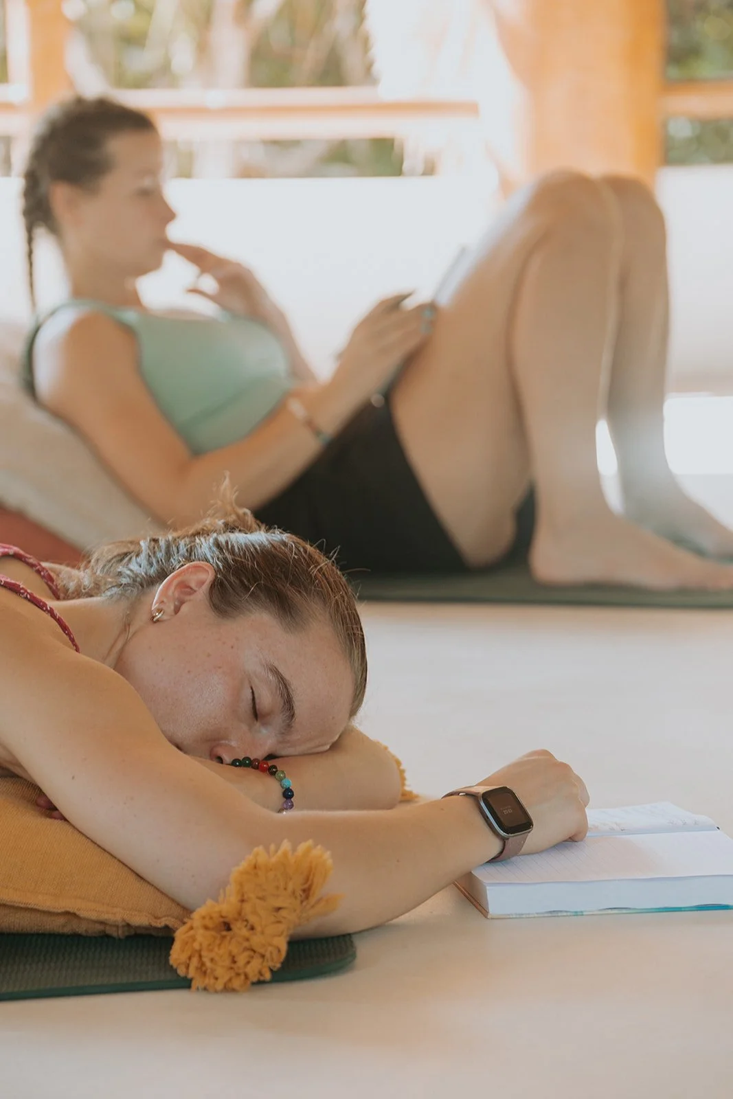 Breathwork lors d'une retraite au Mexique avec Amélie Girard et Carolane Perron-Labelle