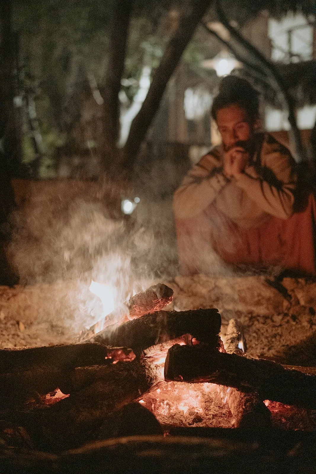 Feu lors d'une retraite au Mexique avec Amélie Girard et Carolane Perron-Labelle