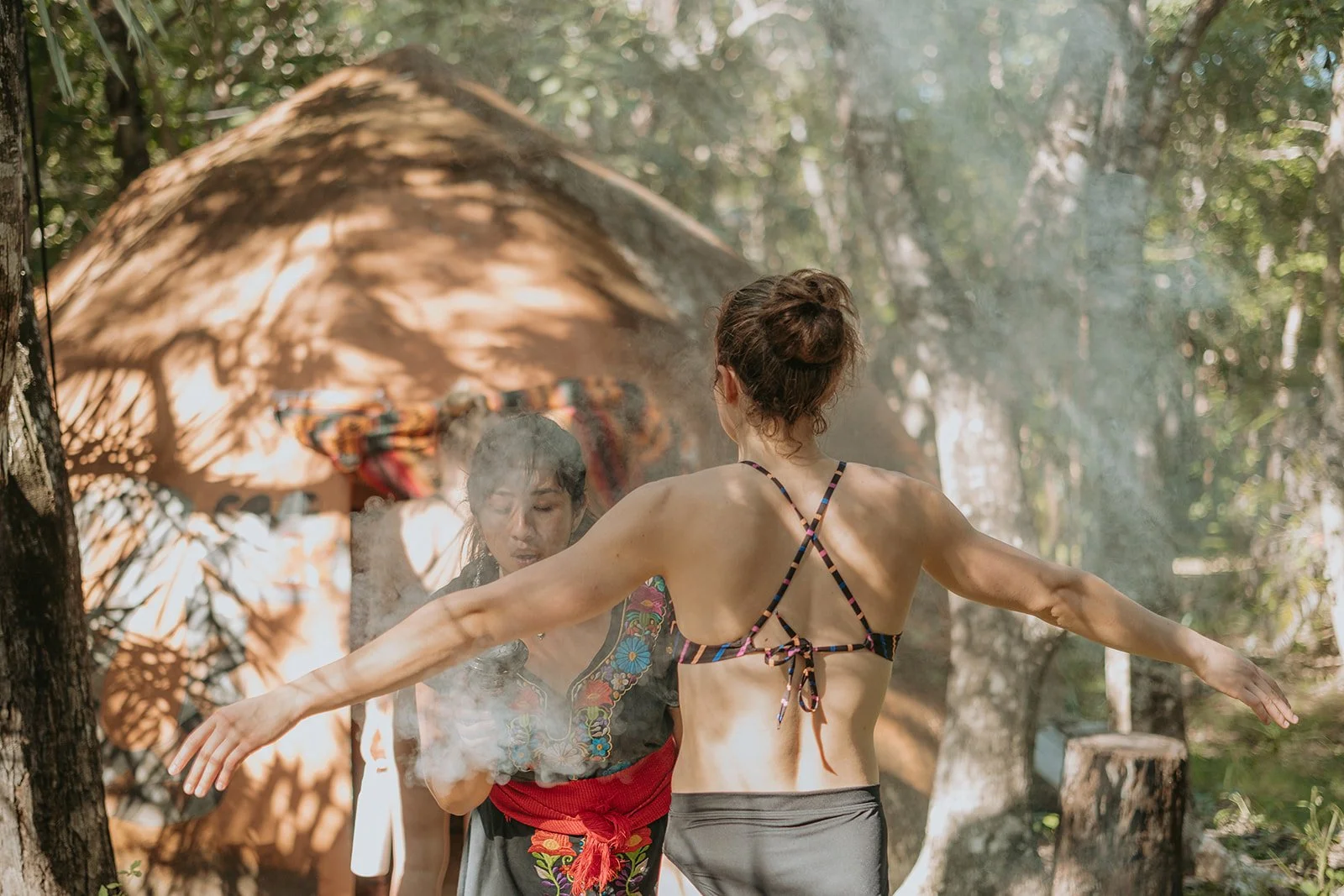 Temezcal lors d'une retraite de breathwork au Mexique avec Amélie Girard et Carolane Perron-Labelle