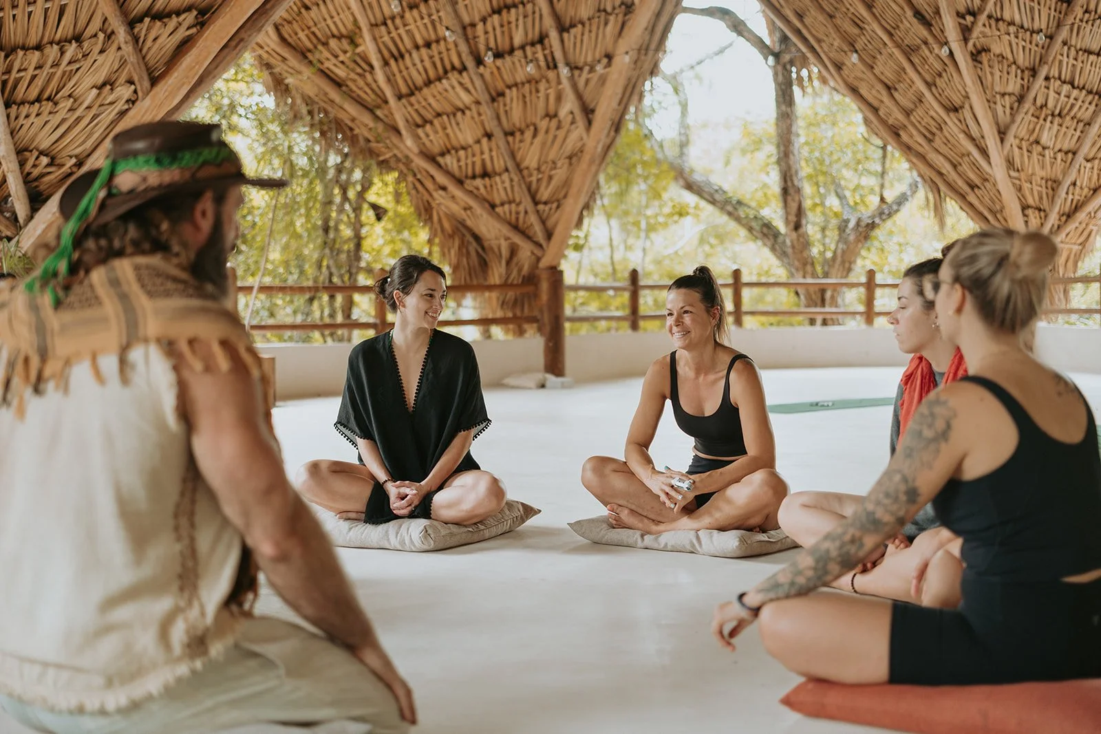 Rituel du Kambo avec Victoria lors d'une retraite de breathwork au Mexique