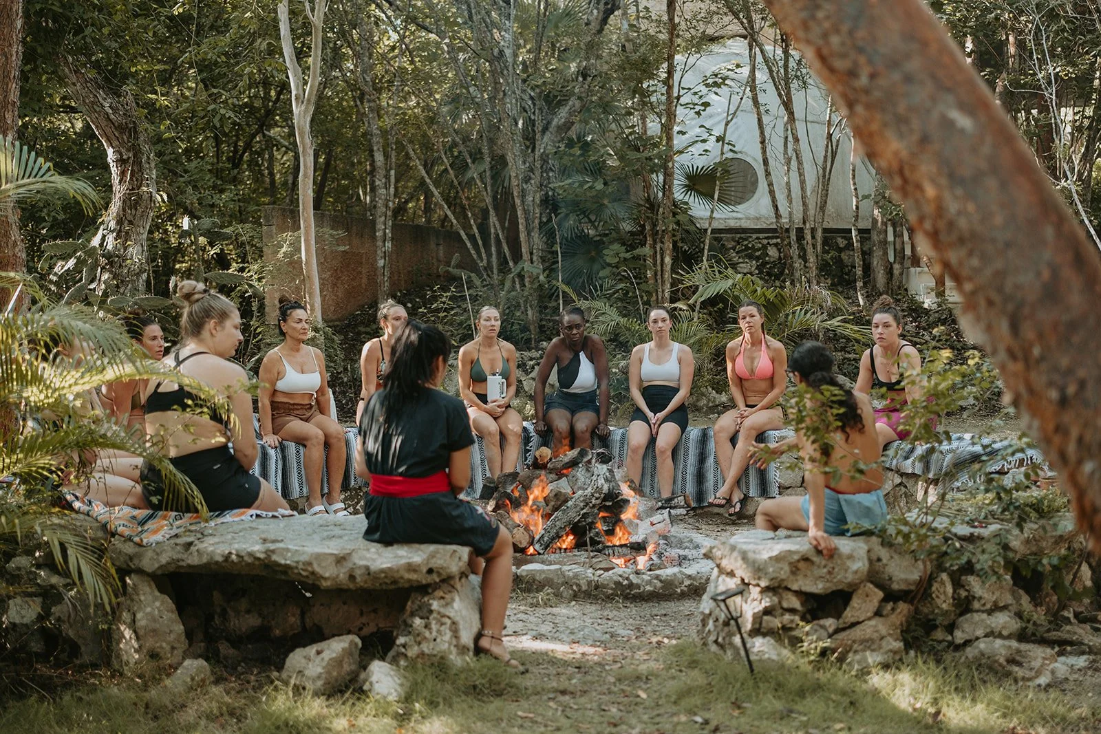 Temezcal lors d'une retraite de breathwork au Mexique avec Amélie Girard et Carolane Perron-Labelle