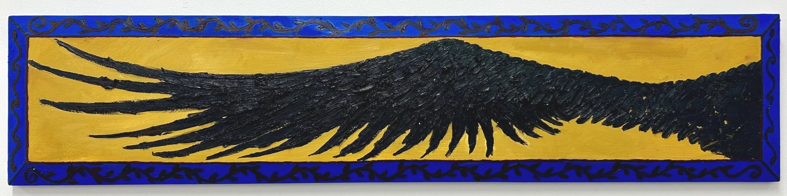 Big stretch | 2026 | Oil on drawer front | 91 x 20cm