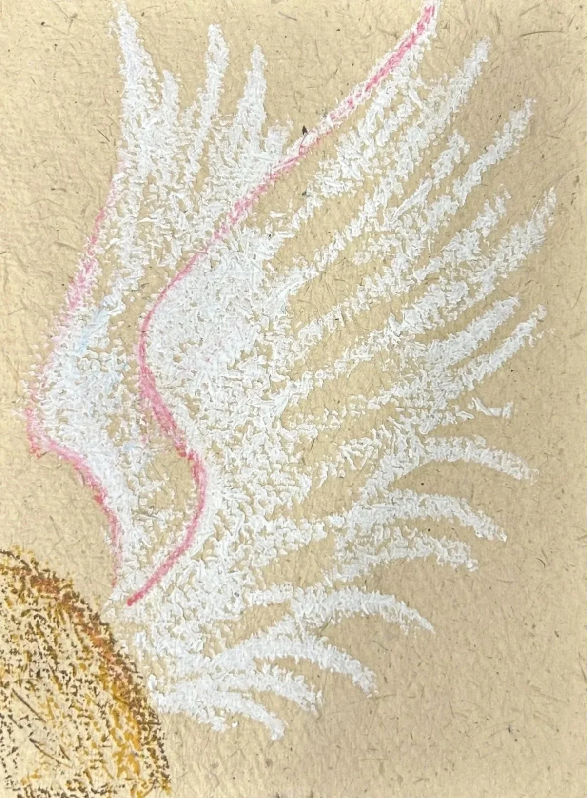 Angel | 2025 | Oil pastel on paper