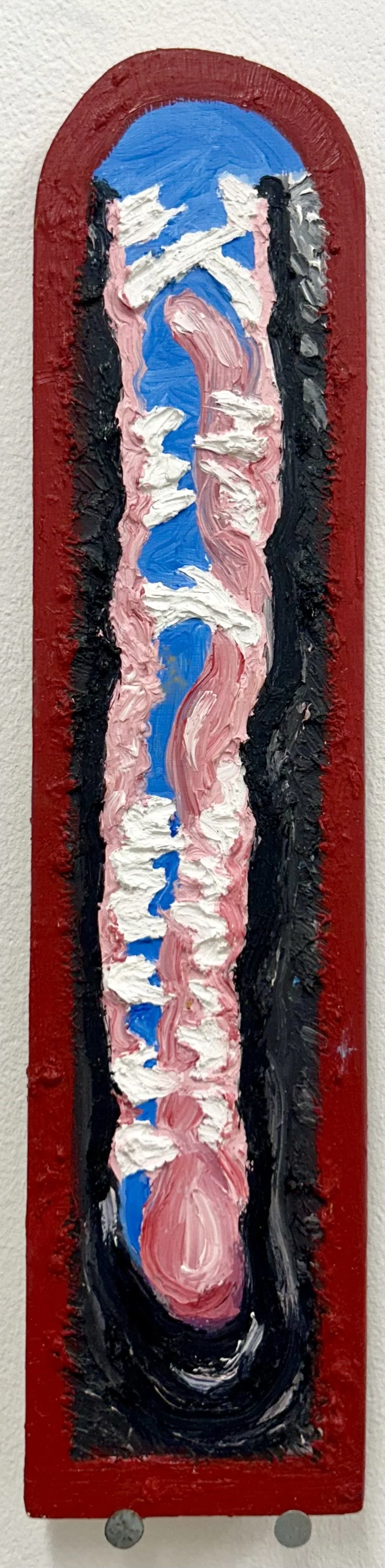 Same coin (side B) | 2025 | Oil on panel | 8 x 36cm