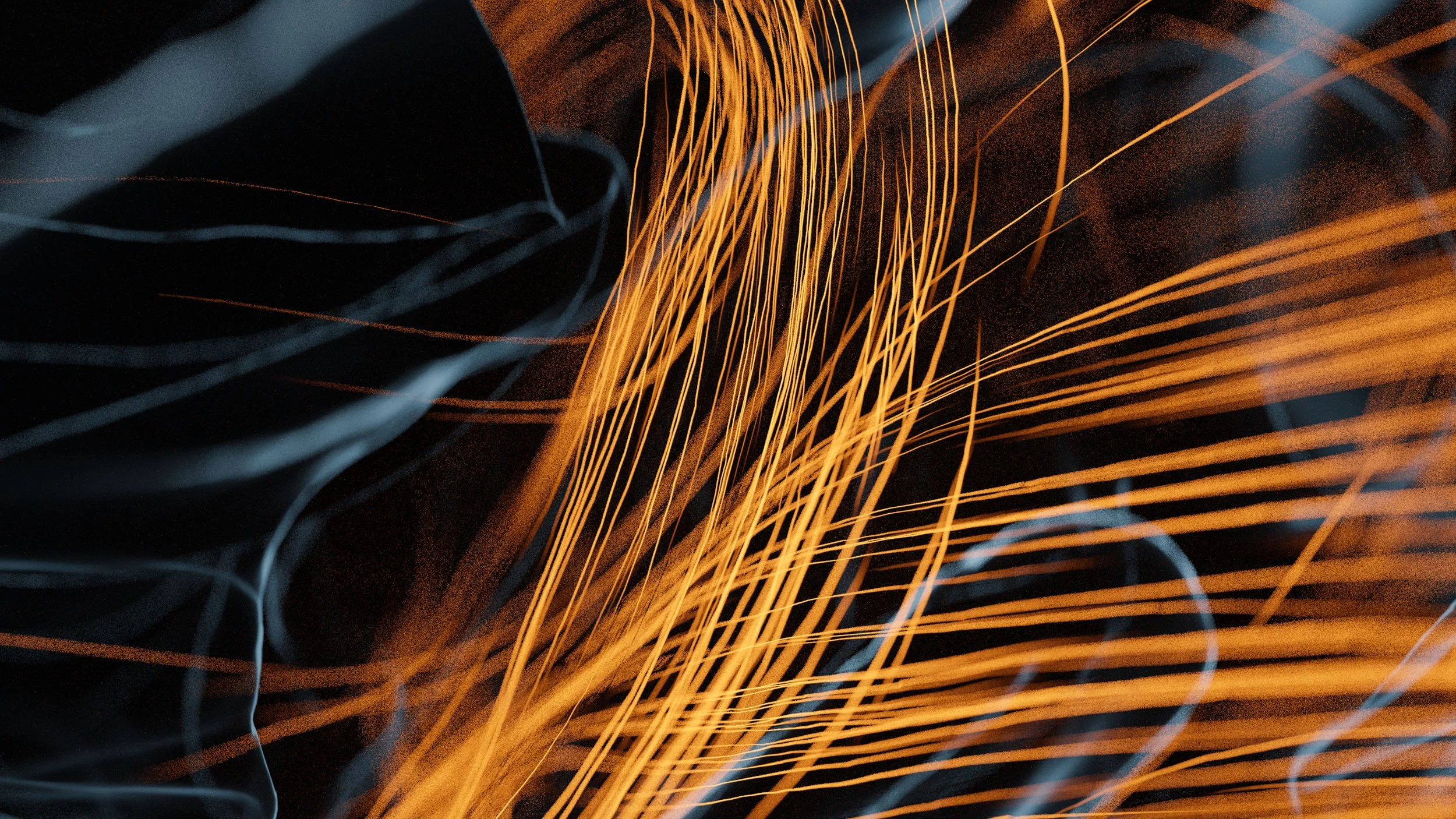 High-fidelity 3D brain tractography visualization for CORTEO, computationally modeled in Python and rendered in Blender using the brand’s clinical color palette to represent neural connectivity.