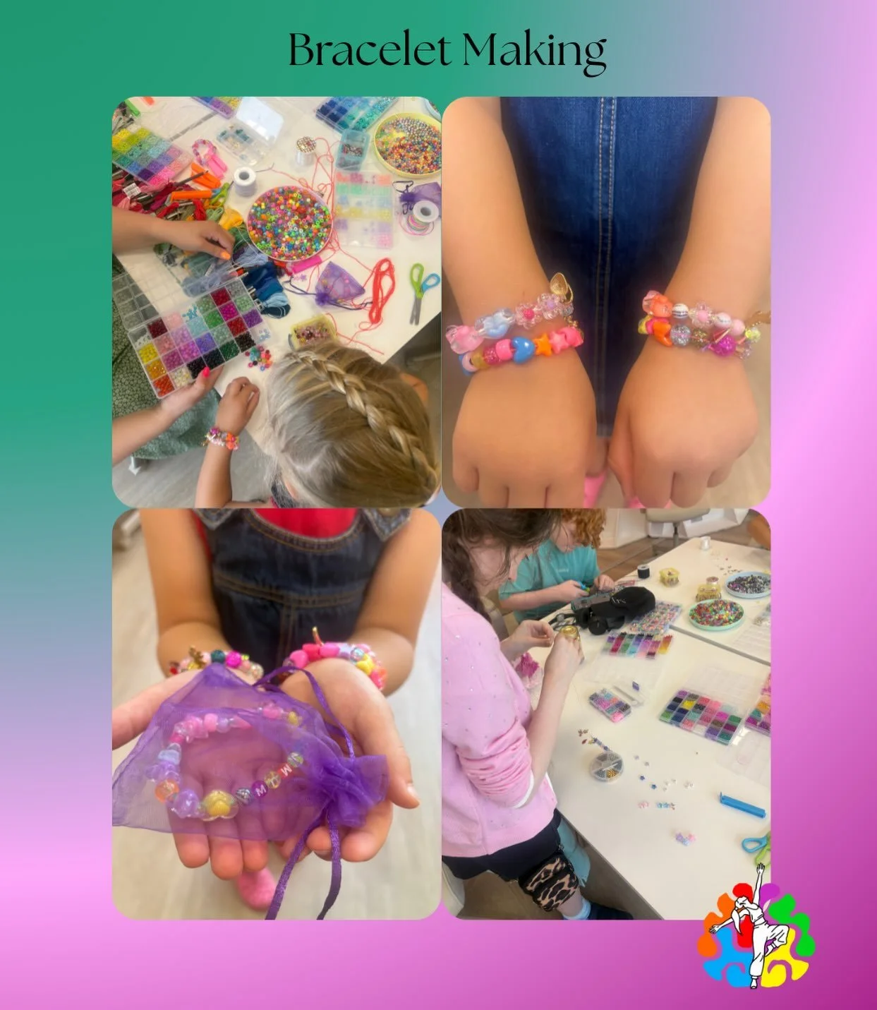 Bracelet Making 🪡💎🧿

Our bracelet making session was a success 💖 With a wide selection of beads and charms to choose from, everyone got to create something completely unique.

Some of our amazing young people made up to 6 bracelets each, with spe