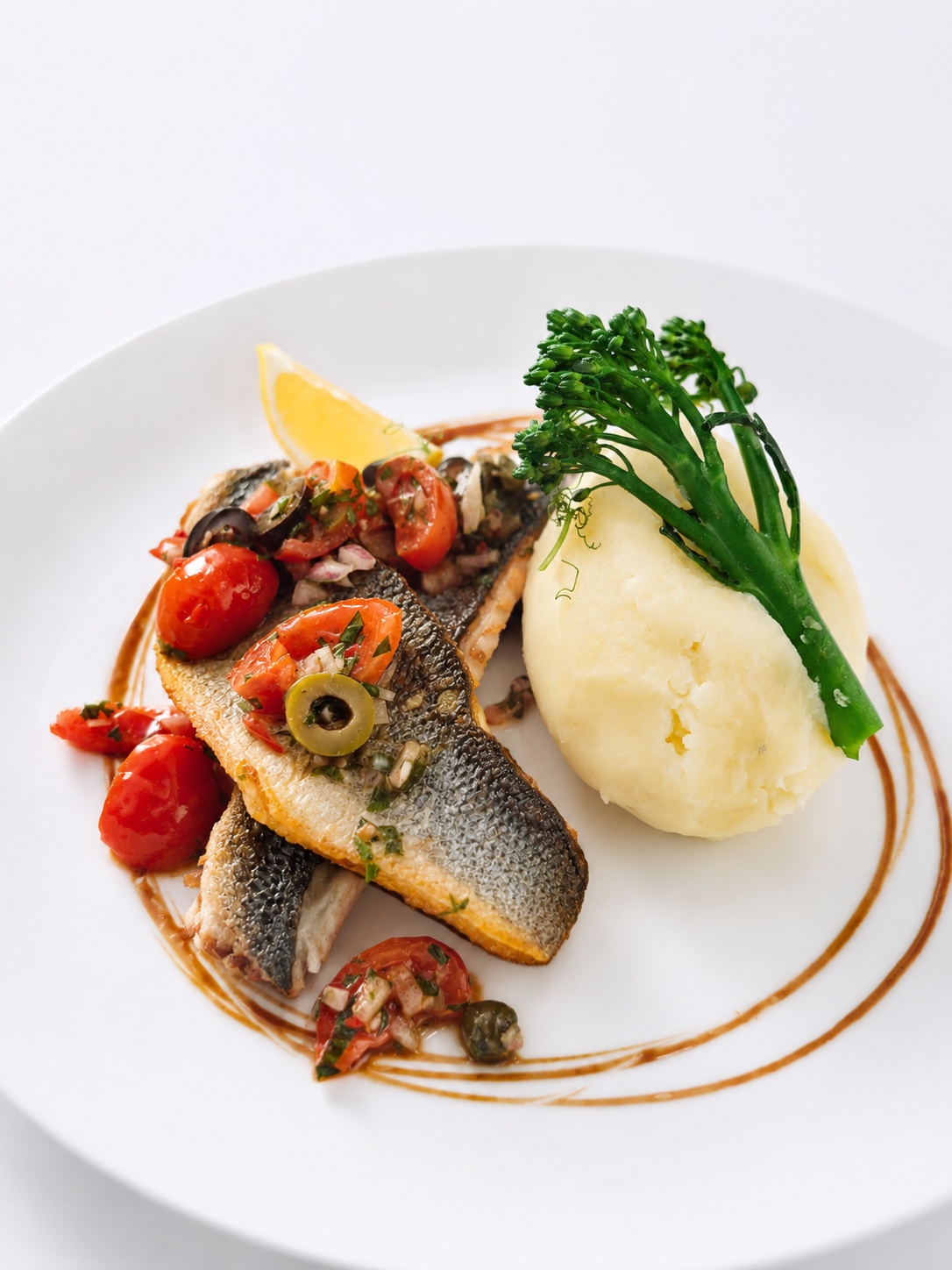 Pan Roasted Sea Bream, with a Mediterranean Salsa