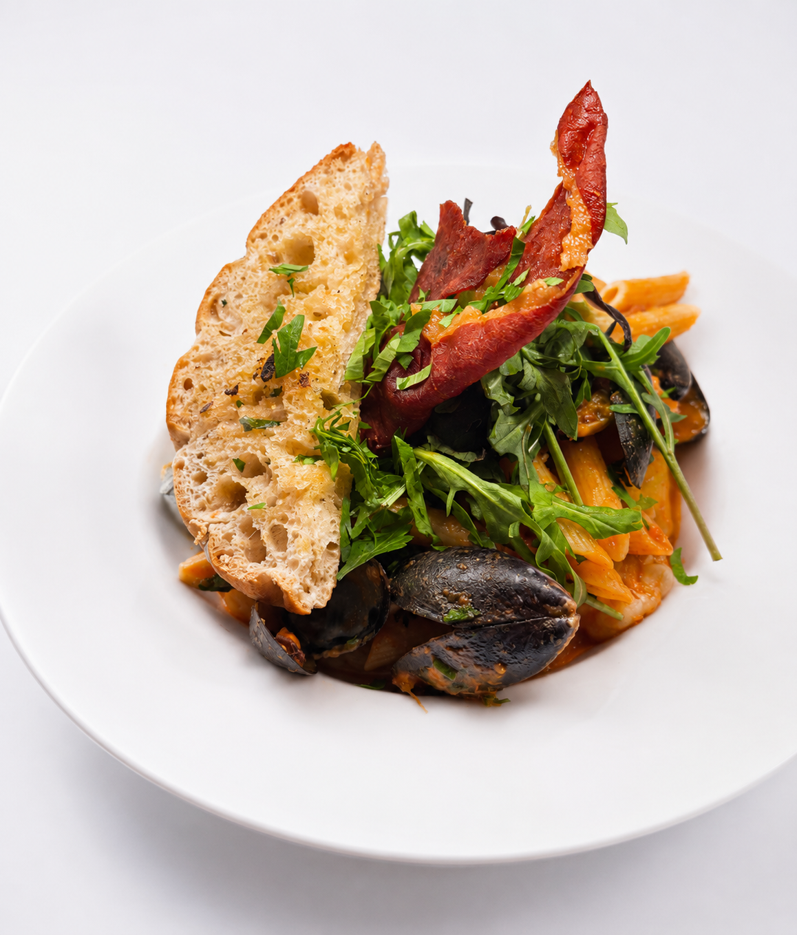 Seafood Penne Arabiatta 