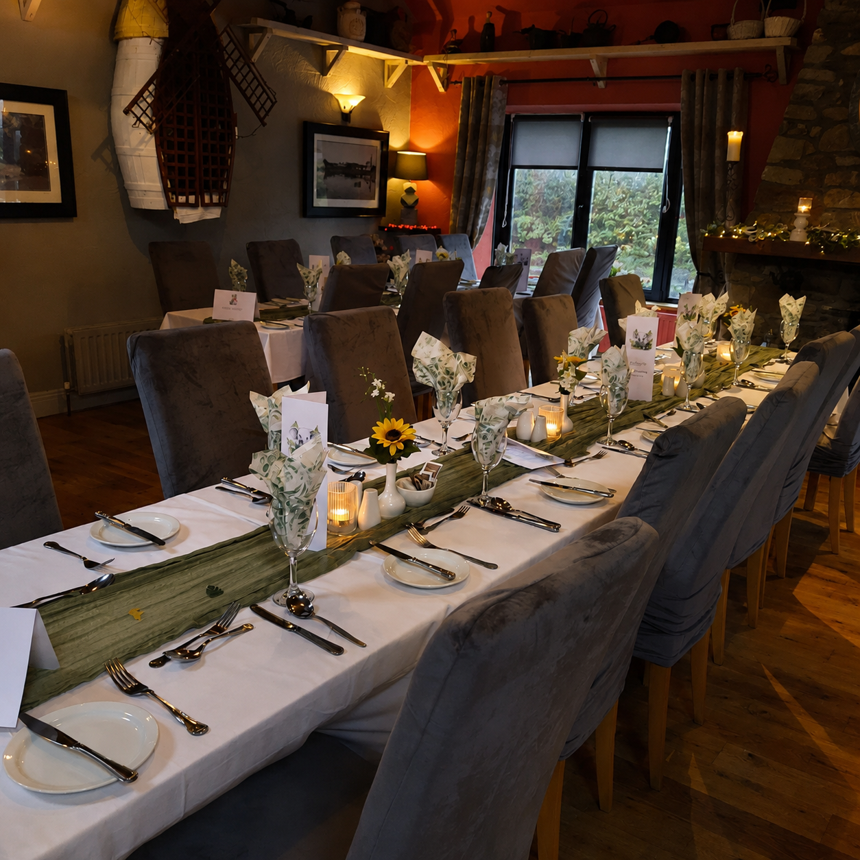Our Dining Room set up for a Function