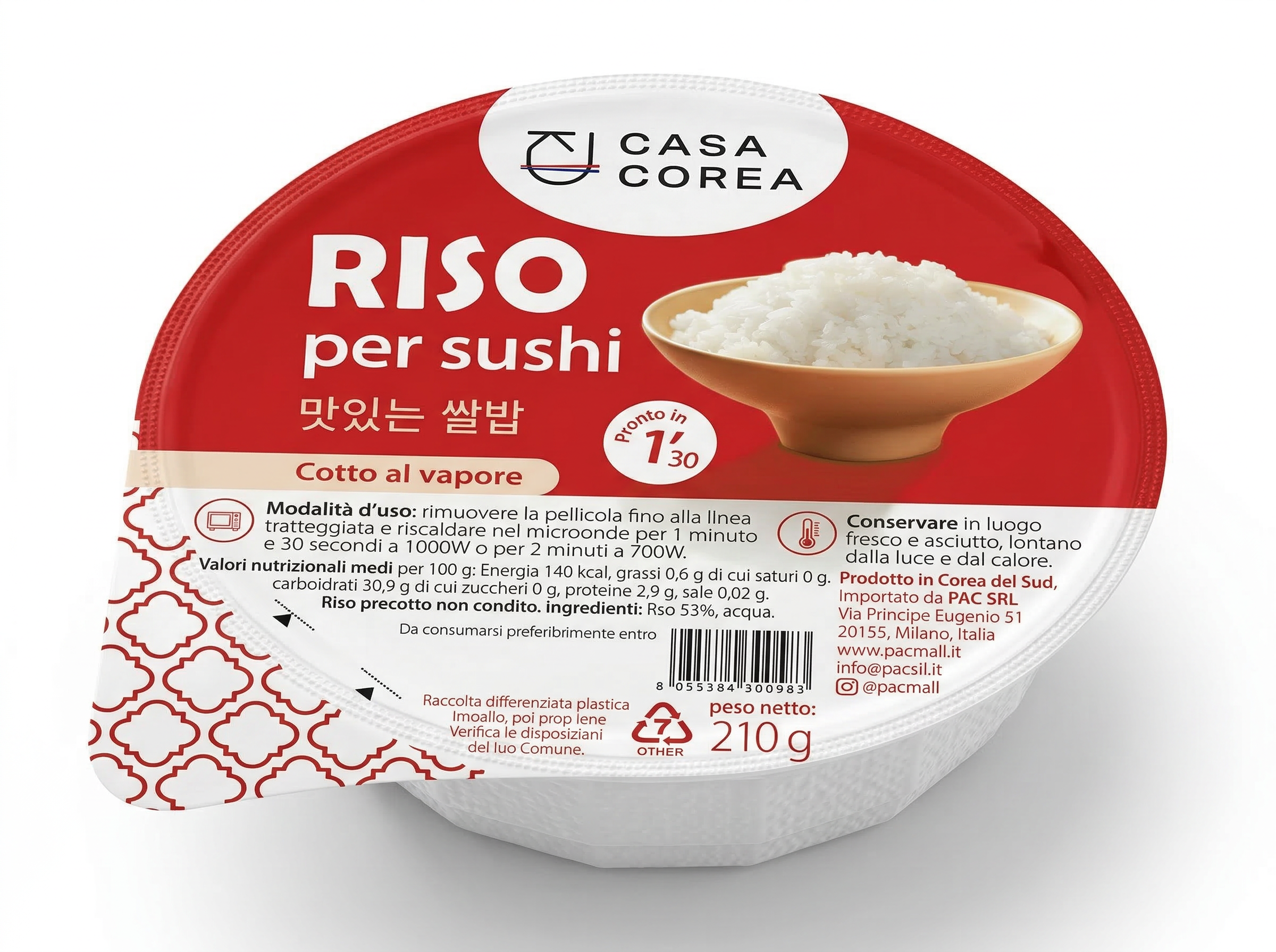 Riso per sushi precotto