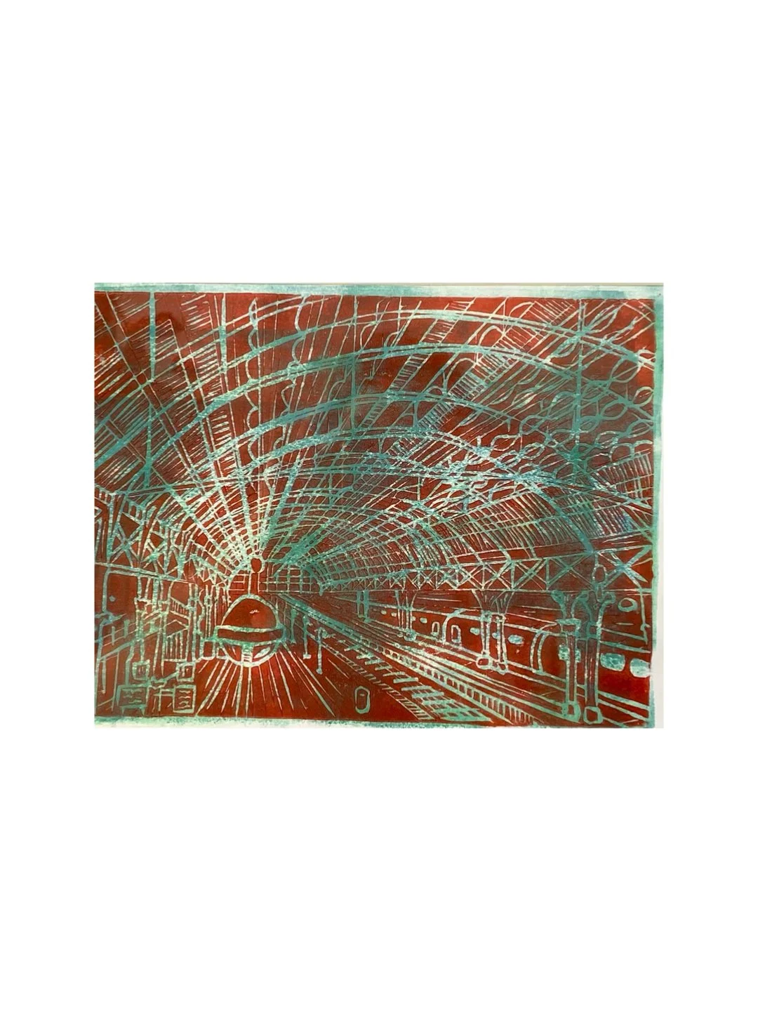 Manchester Piccadilly - red + blue