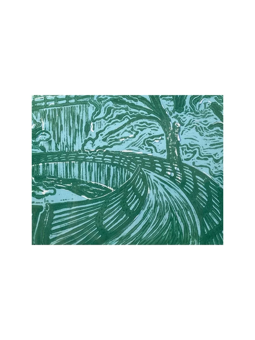 Millennium Walkway - blue + green