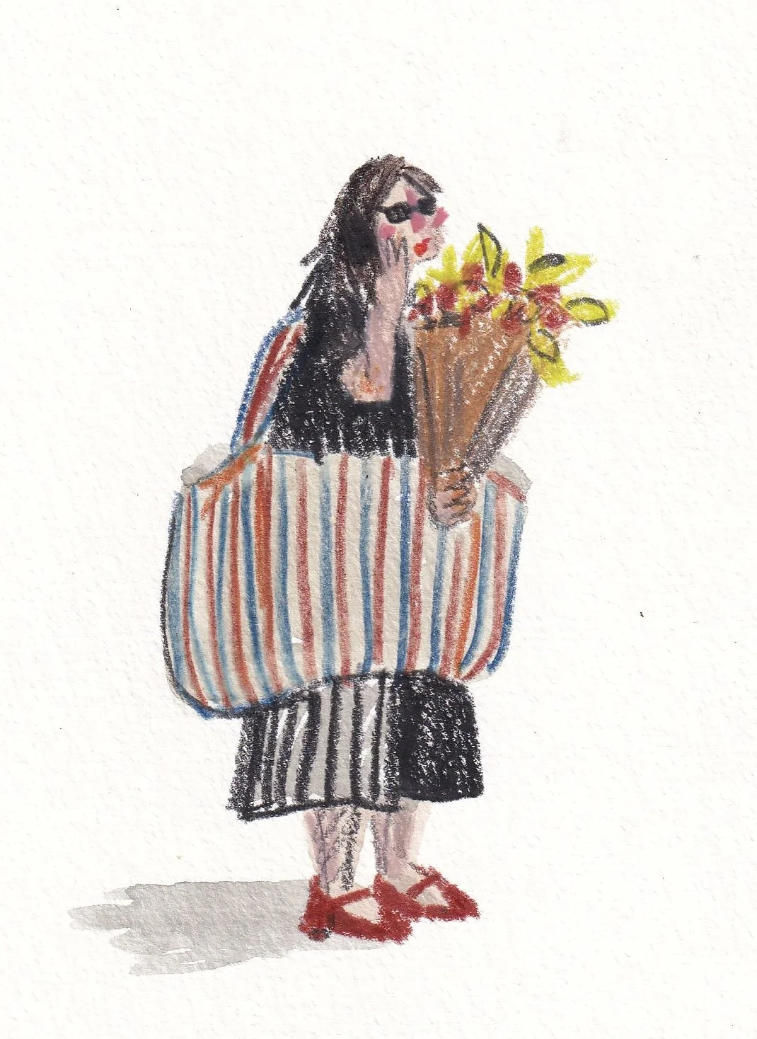 Woman with Flowers