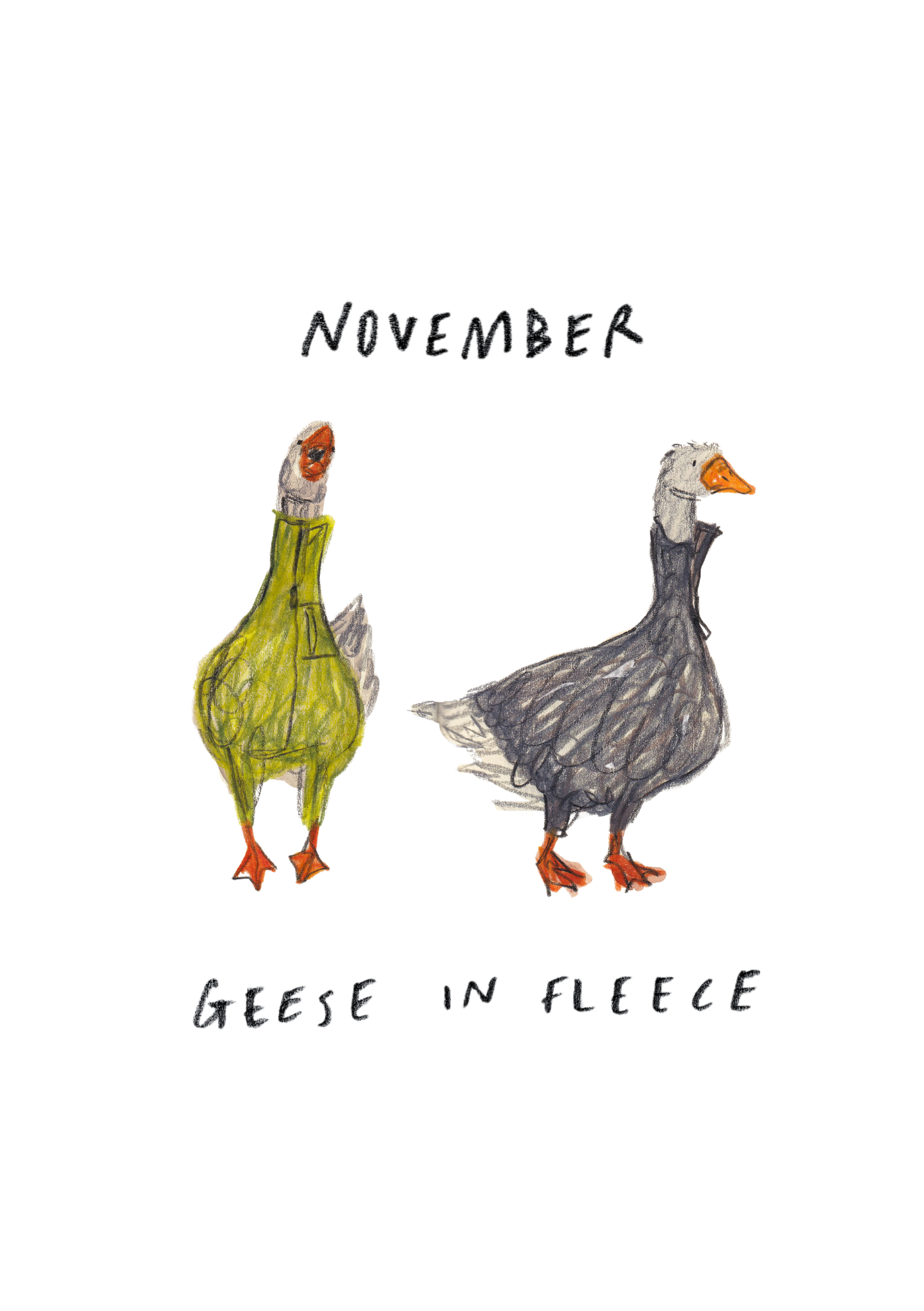 November - Geese in Fleece