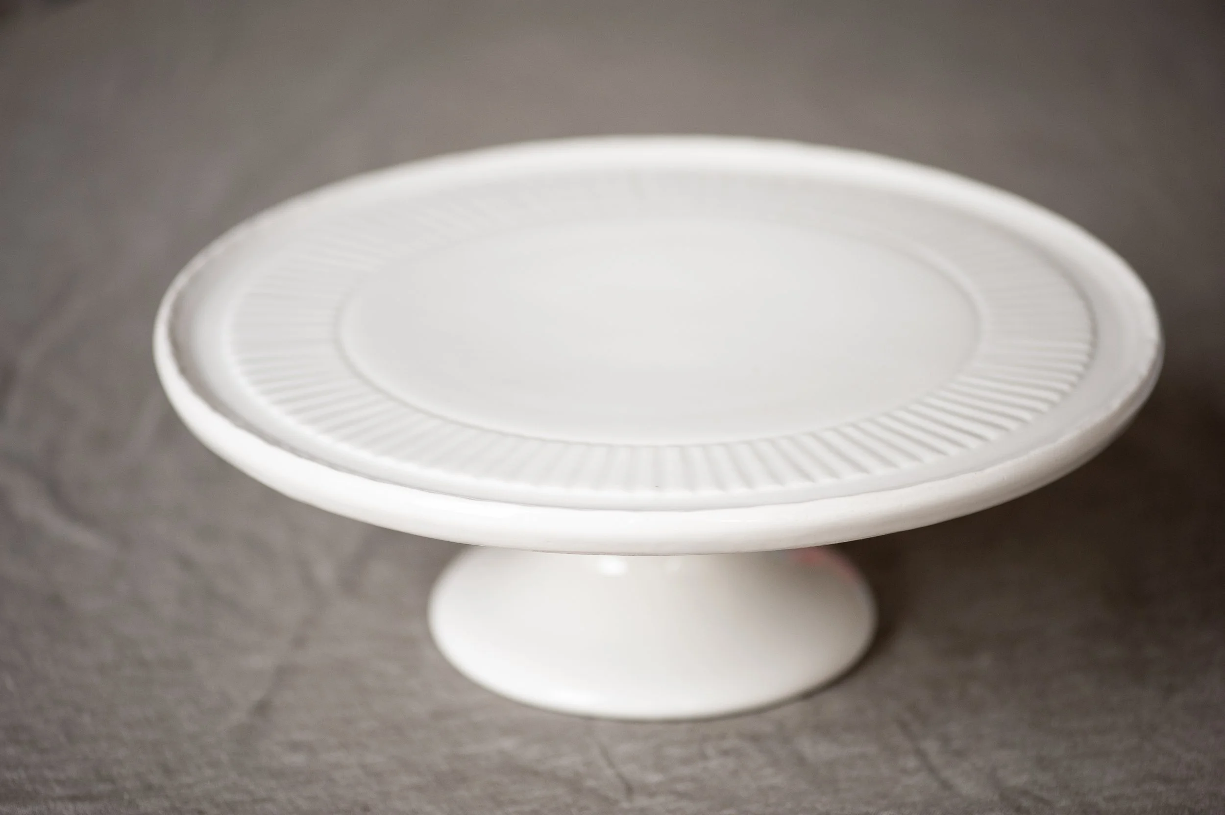 Ironstone Pedestal Plate