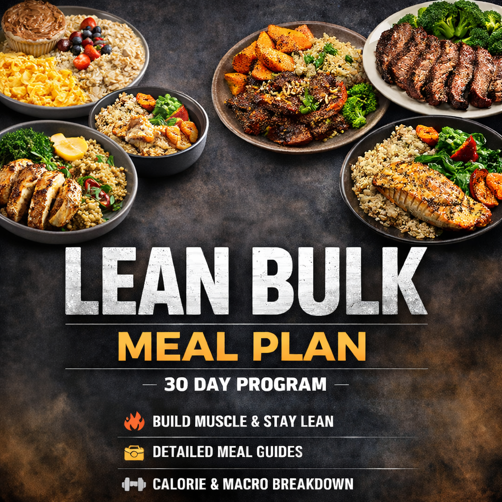 Lean bulk / Muscle Gain Meal Plan