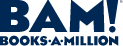 BAM! Book-a-Million logo in blue text with a white background.