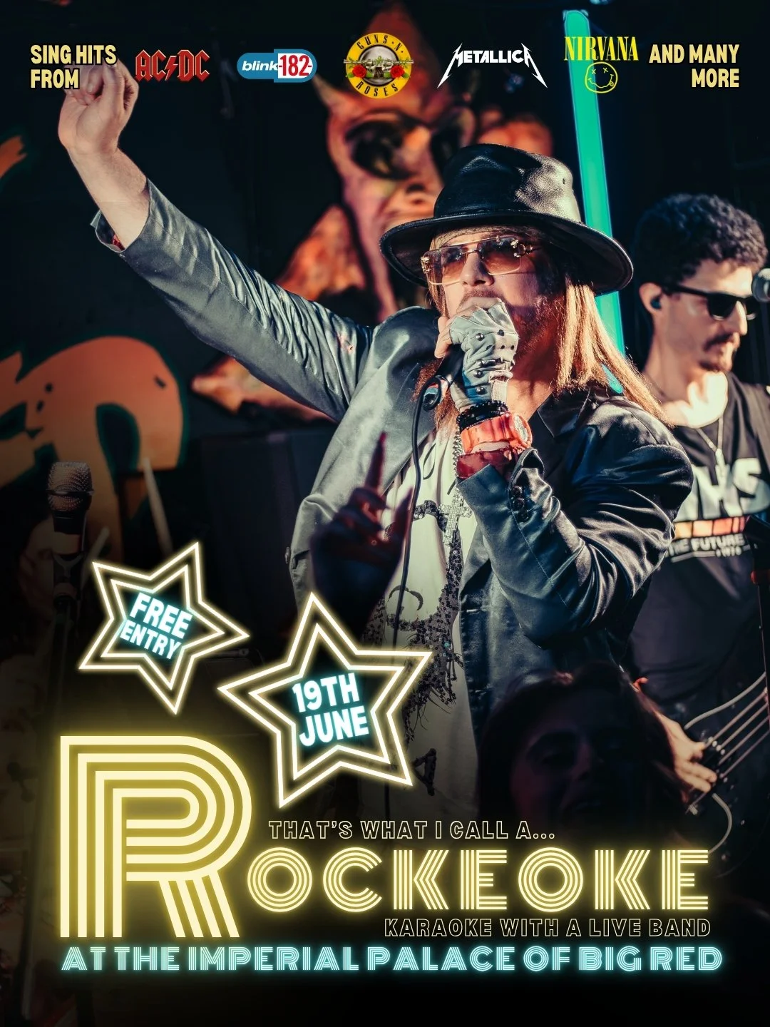Rockeoke Live at The Imperial Palace of Big Red event poster