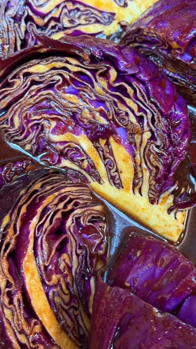 marinating red cabbage