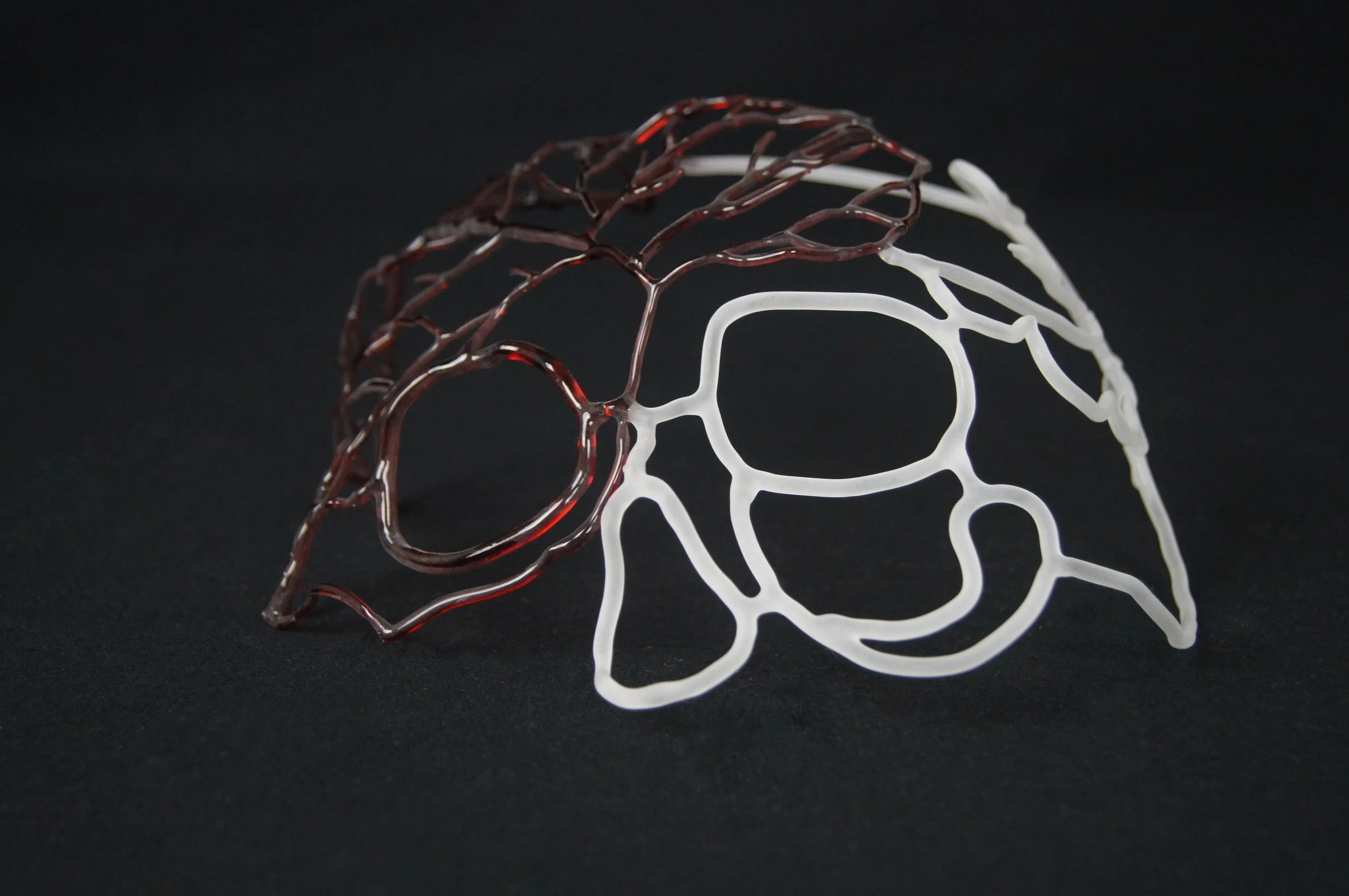 A Mask of a Misery Memoire, borosilicate glass, 11" x 6.5" x 7", 2020