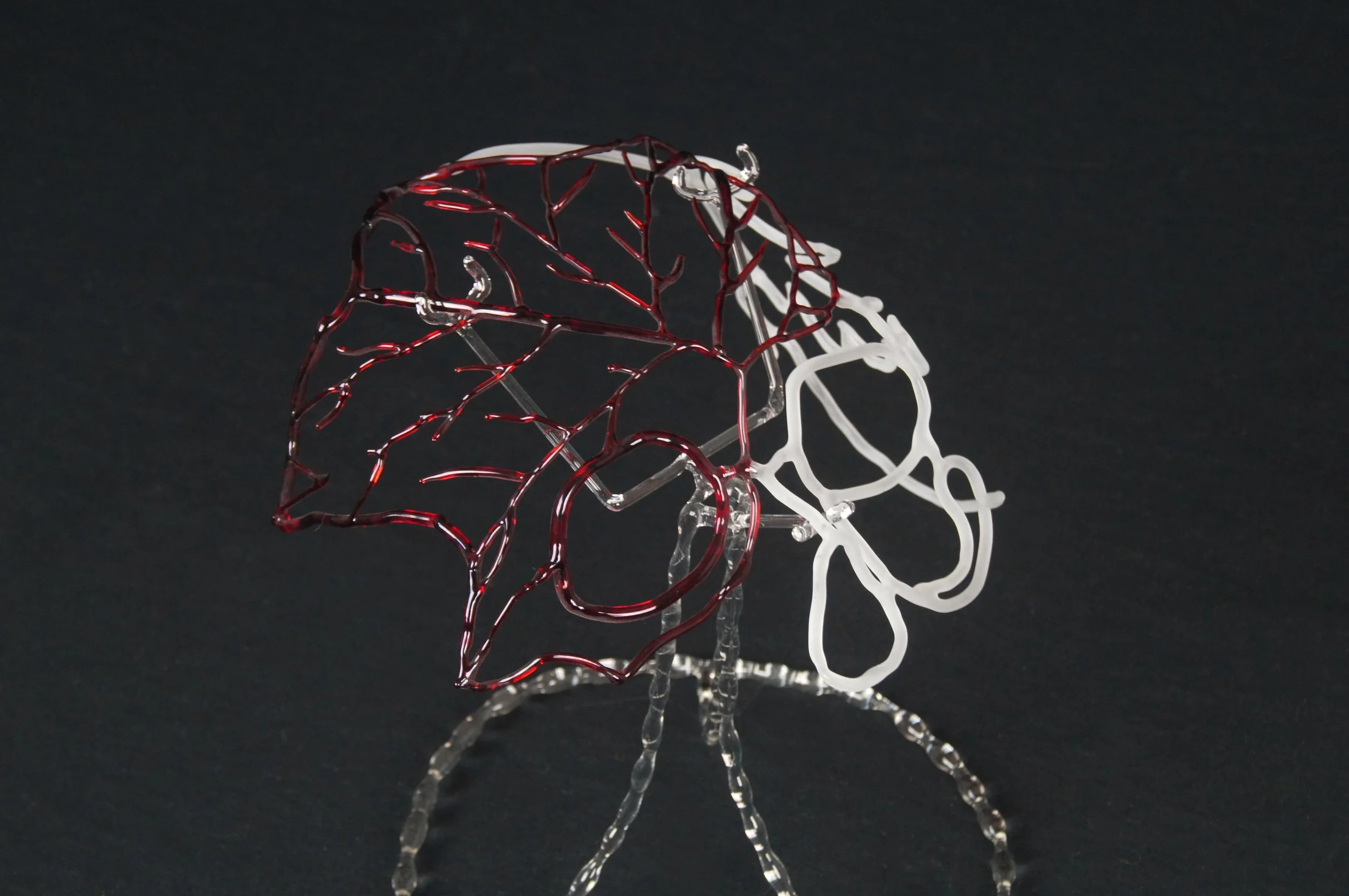 A Mask of a Misery Memoire, borosilicate glass, 11" x 6.5" x 7", 2020