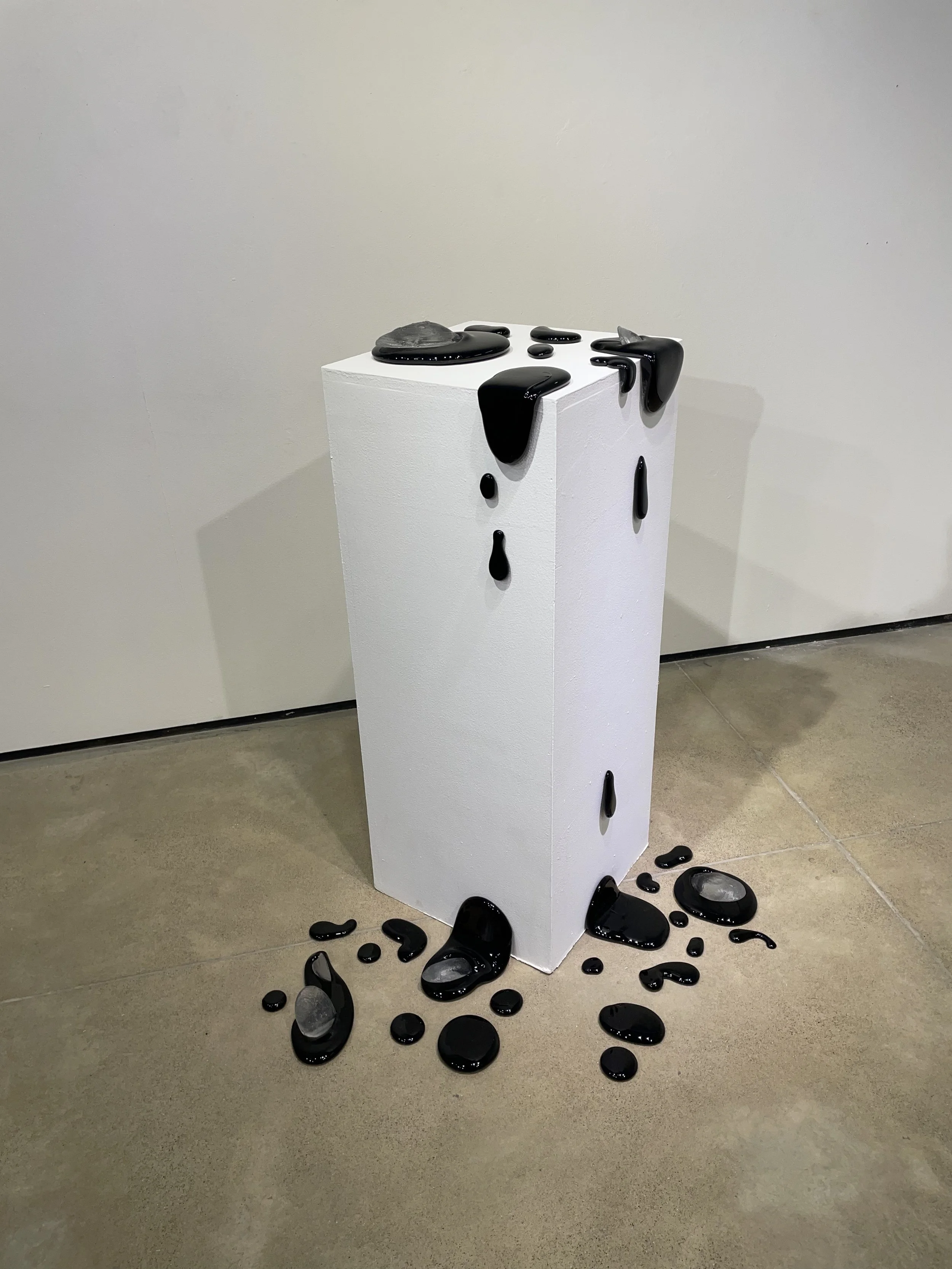 Molluscous Fauna of Indiana, cast glass, furnace glass, 42" x 18" x 18", 2024